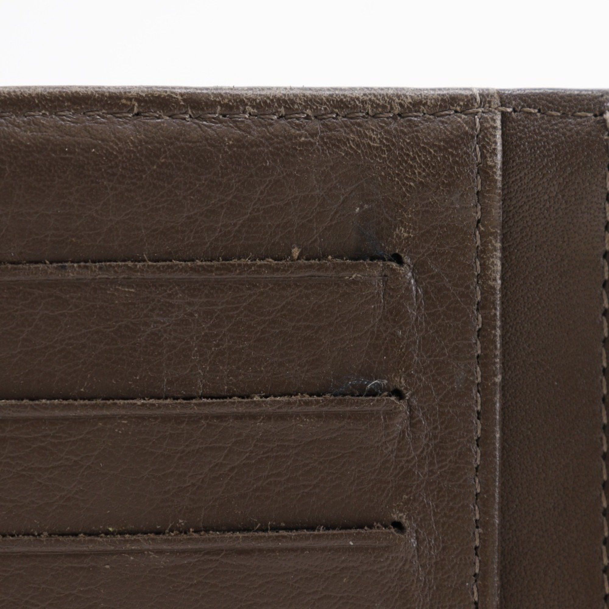 Chanel CHANEL COCO Mark Long Wallet Enamel Bronze Women's Size ONE SIZE - 9 Thumbnail