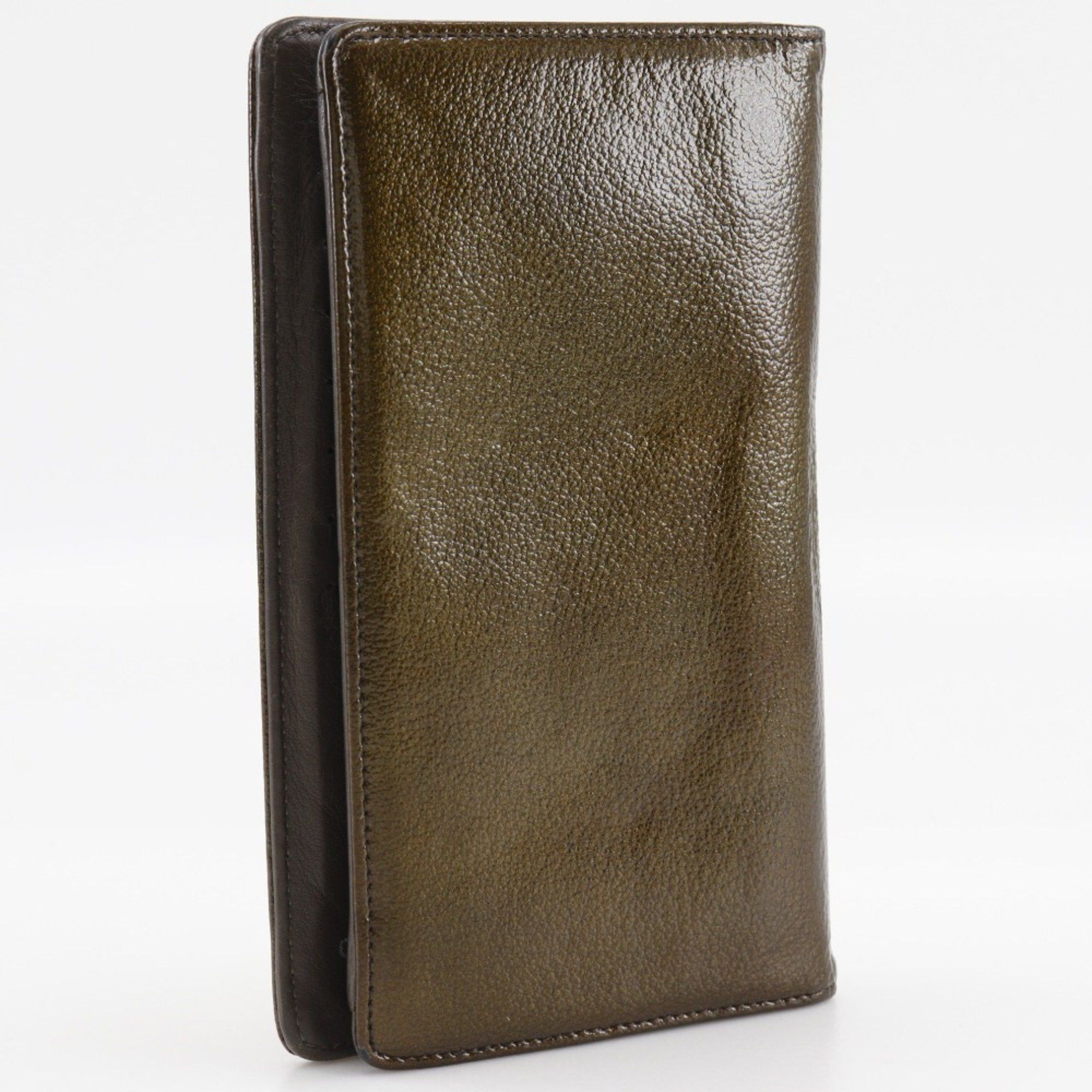 Chanel CHANEL COCO Mark Long Wallet Enamel Bronze Women's Size ONE SIZE - 3 Thumbnail