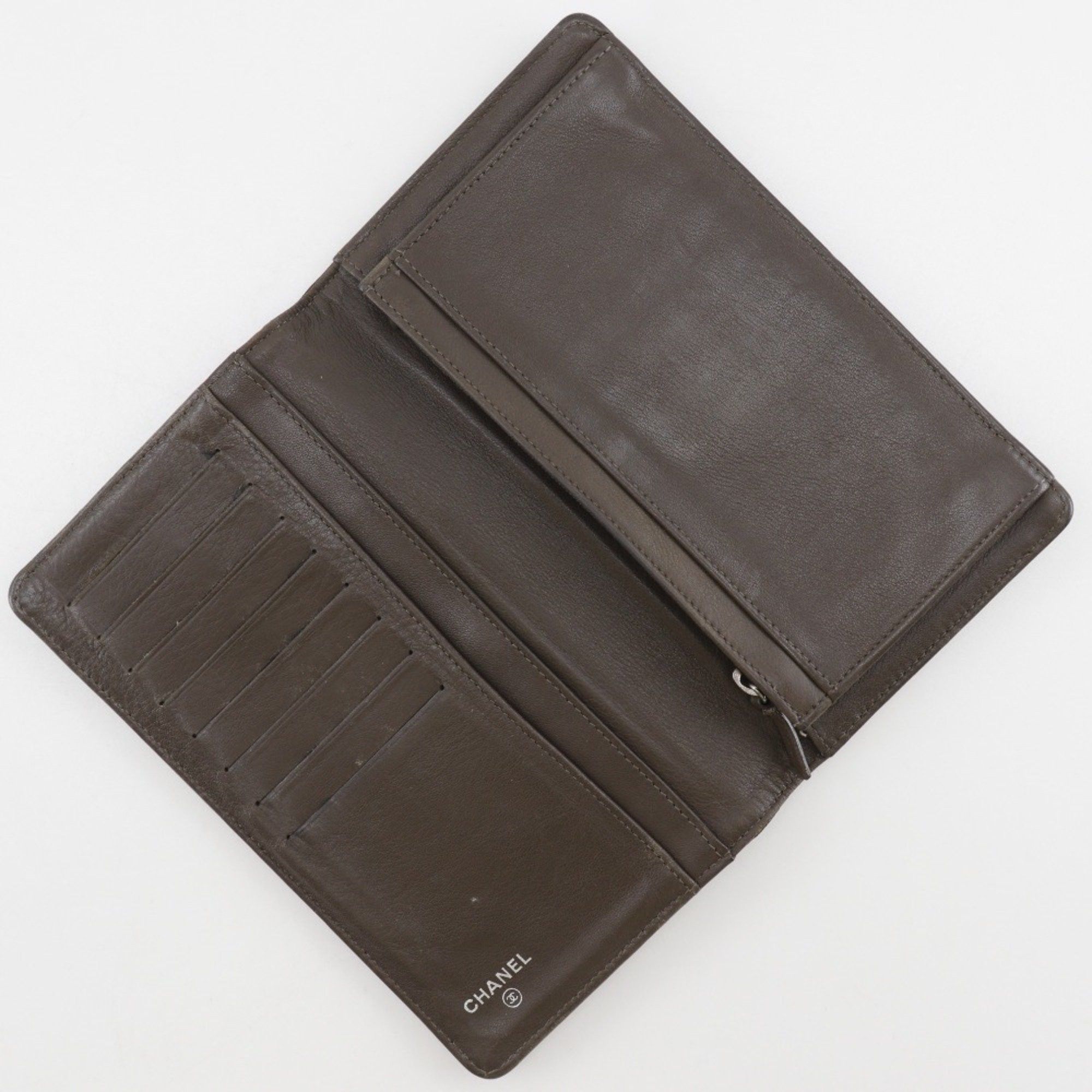 Chanel CHANEL COCO Mark Long Wallet Enamel Bronze Women's Size ONE SIZE - 5 Thumbnail