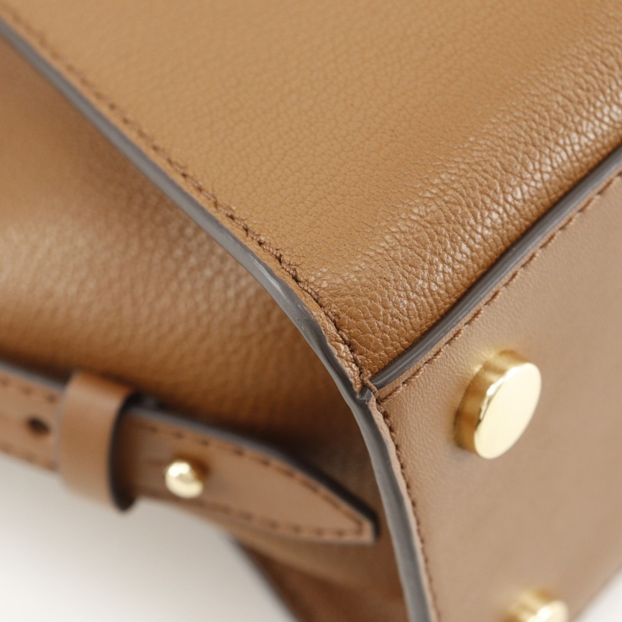 Michael Kors Michael Kors Avril Handbag Shoulder 30H1G4VS5L Leather Brown 2way Women's Size ONE SIZE - 4 Thumbnail