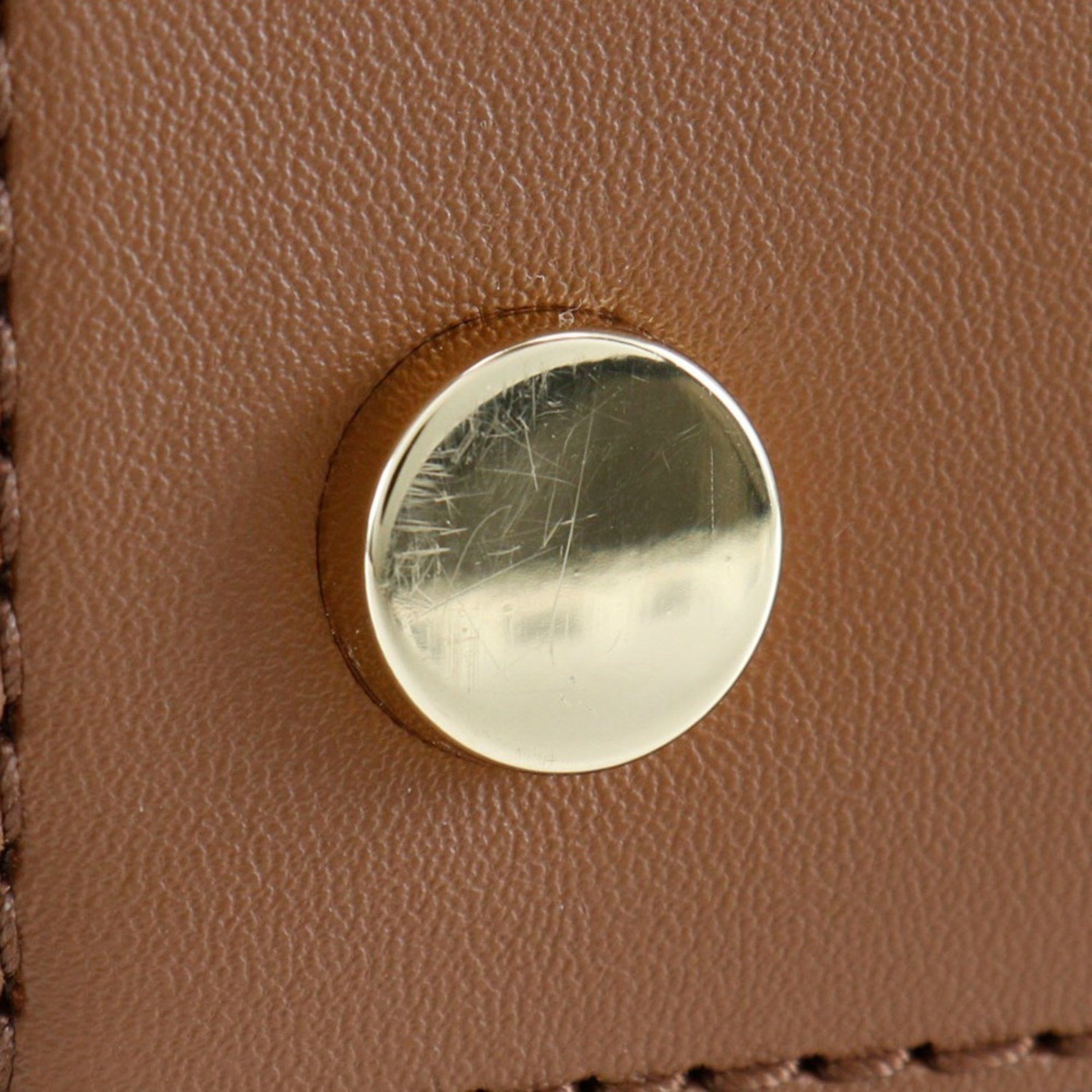 Michael Kors Michael Kors Avril Handbag Shoulder 30H1G4VS5L Leather Brown 2way Women's Size ONE SIZE - 10 Thumbnail