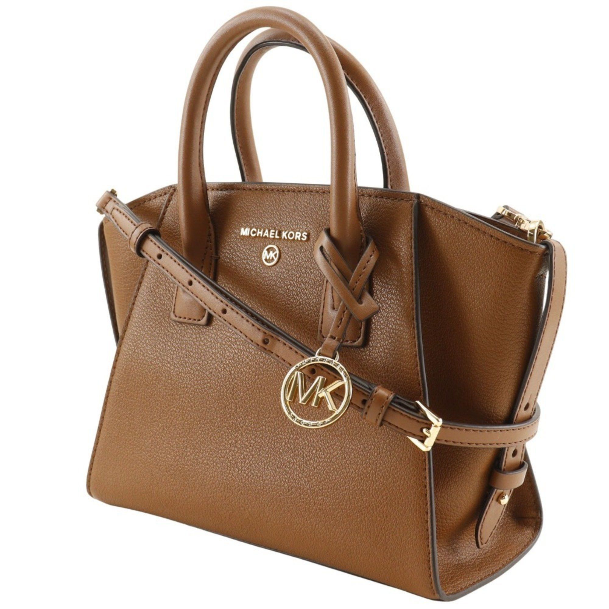 Michael Kors Michael Kors Avril Handbag Shoulder 30H1G4VS5L Leather Brown 2way Women's Size ONE SIZE - 2 Thumbnail