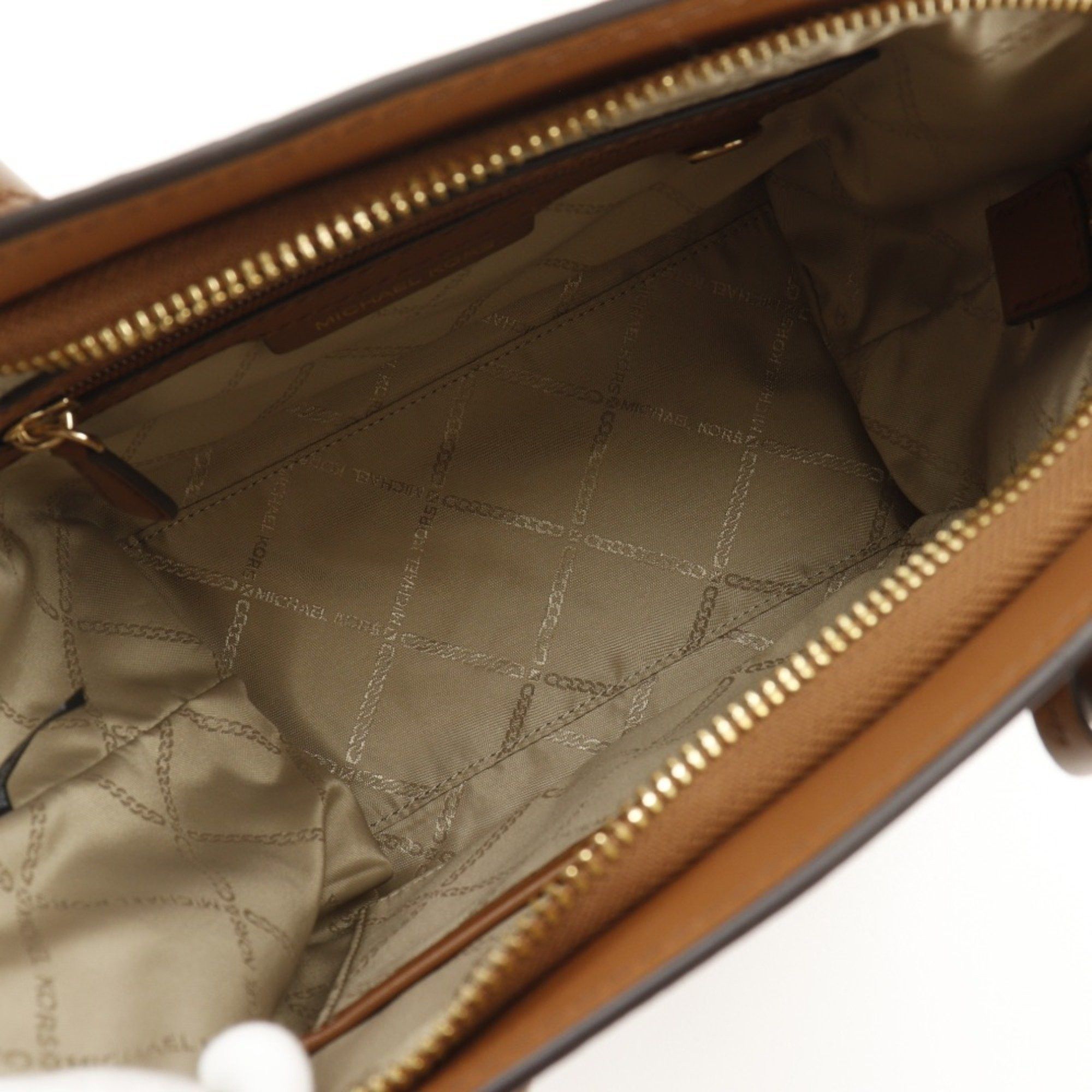 Michael Kors Michael Kors Avril Handbag Shoulder 30H1G4VS5L Leather Brown 2way Women's Size ONE SIZE - 7 Thumbnail