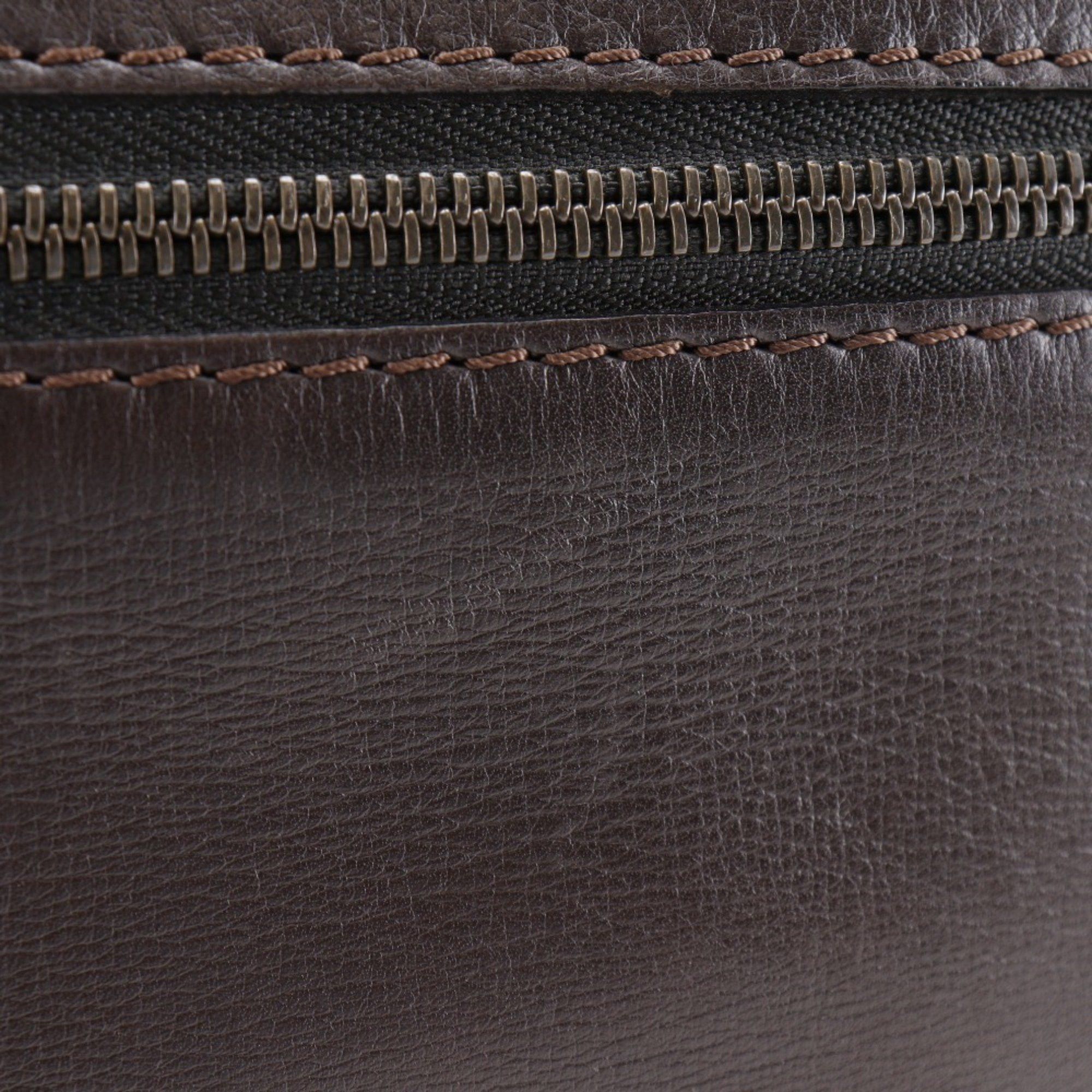 Louis Vuitton Louis Vuitton Sac Plat Shoulder Bag Utah M92073 Calfskin Cafe 2004 Brown LM0024 Men's Size ONE SIZE - 6 Thumbnail