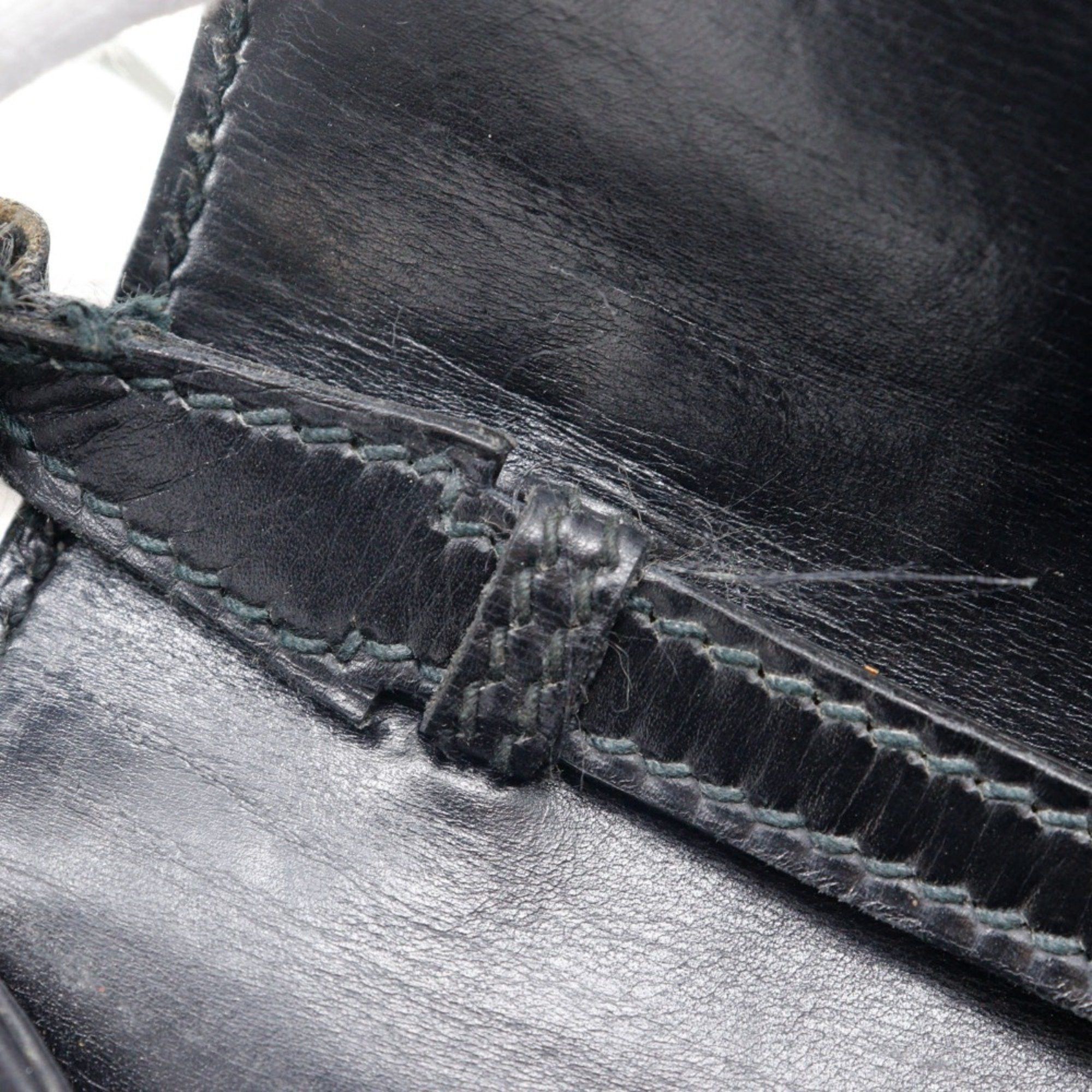 Gucci GUCCI Old Gucci Shoulder Bag Sherry Line Clutch Calf Black 2way Snap Button Women's Size ONE SIZE - 9 Thumbnail