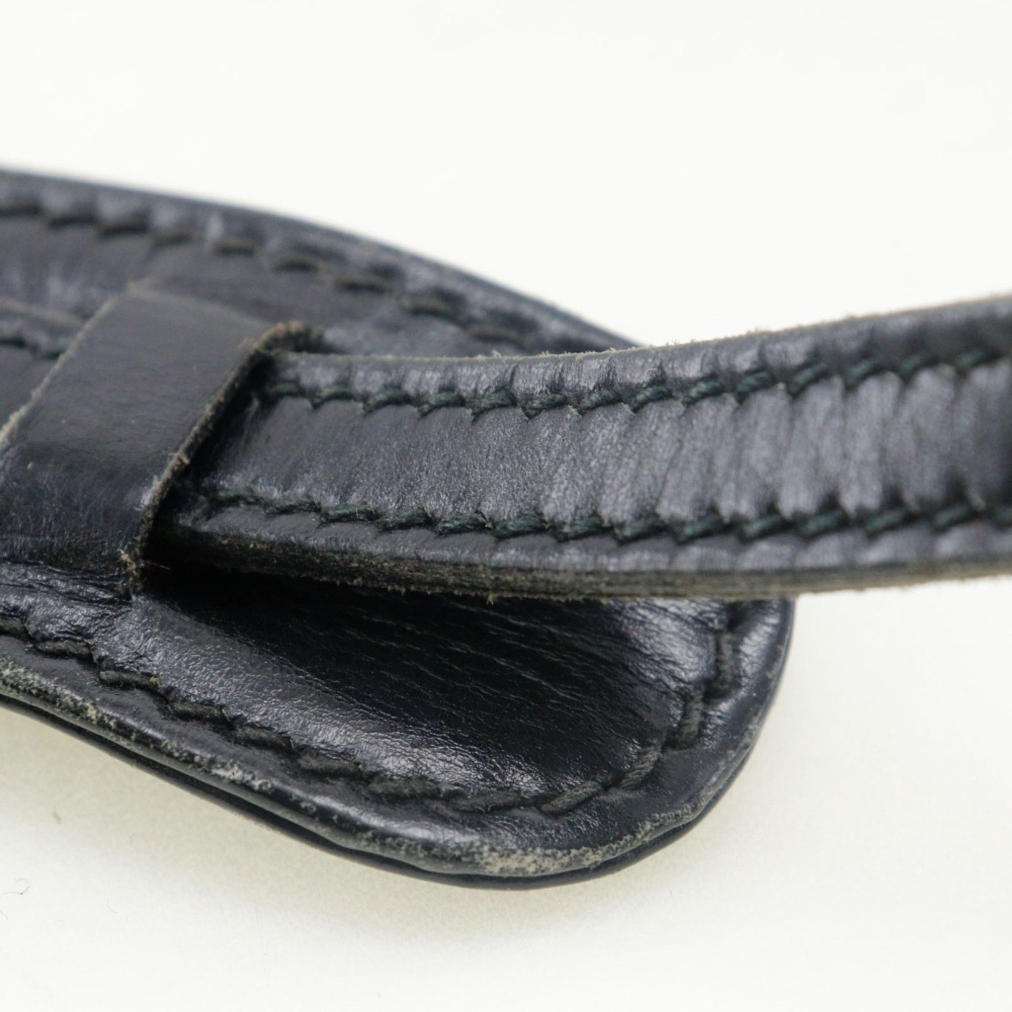 Gucci GUCCI Old Gucci Shoulder Bag Sherry Line Clutch Calf Black 2way Snap Button Women's Size ONE SIZE - 12 Thumbnail