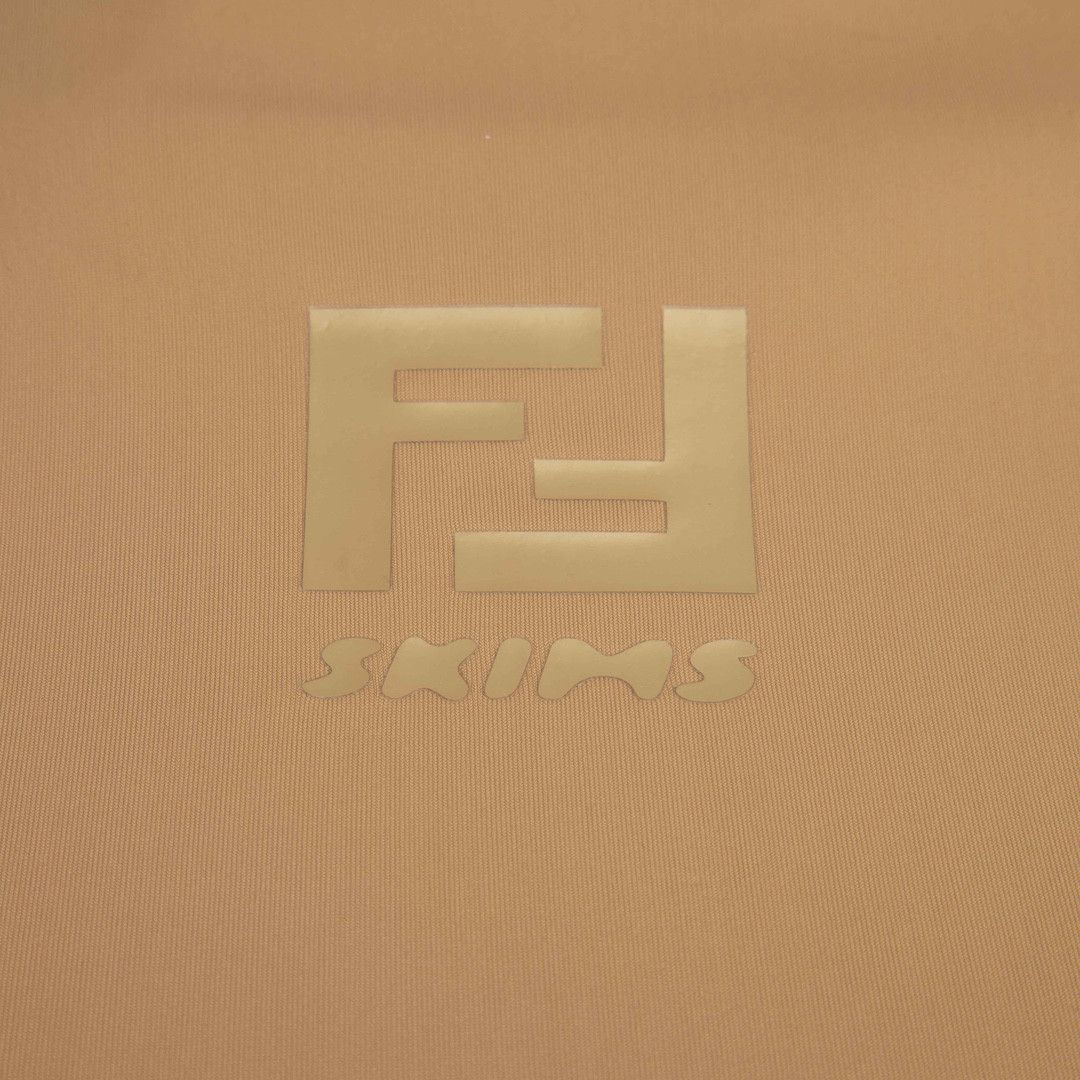 Fendi Fendi x Skims Beige Long Sleeve Bikini Top Size L / US 10 / IT 46 - 3 Thumbnail