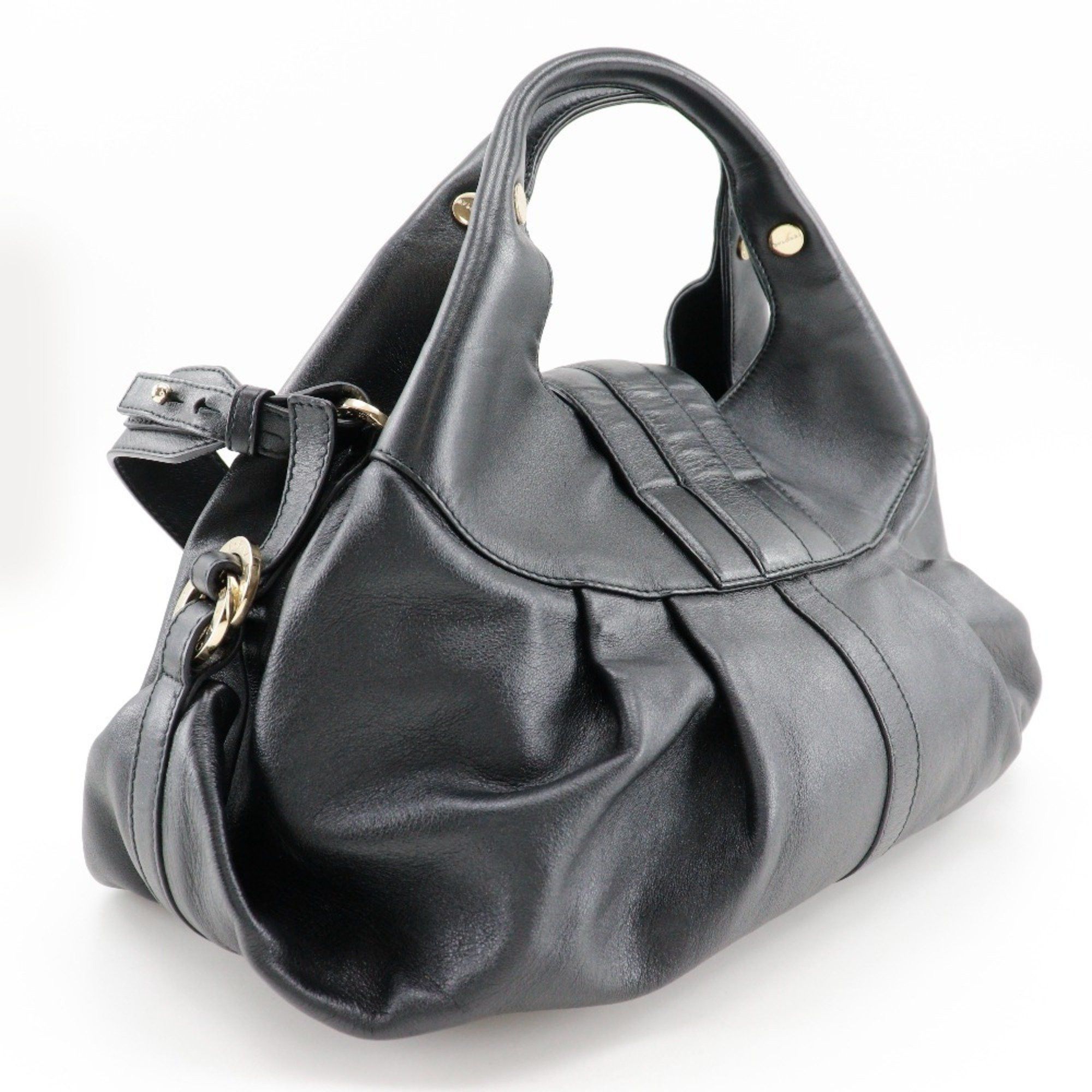 Bvlgari BVLGARI Chandra handbag shoulder leather black 2way A5 type ladies Size ONE SIZE - 3 Thumbnail