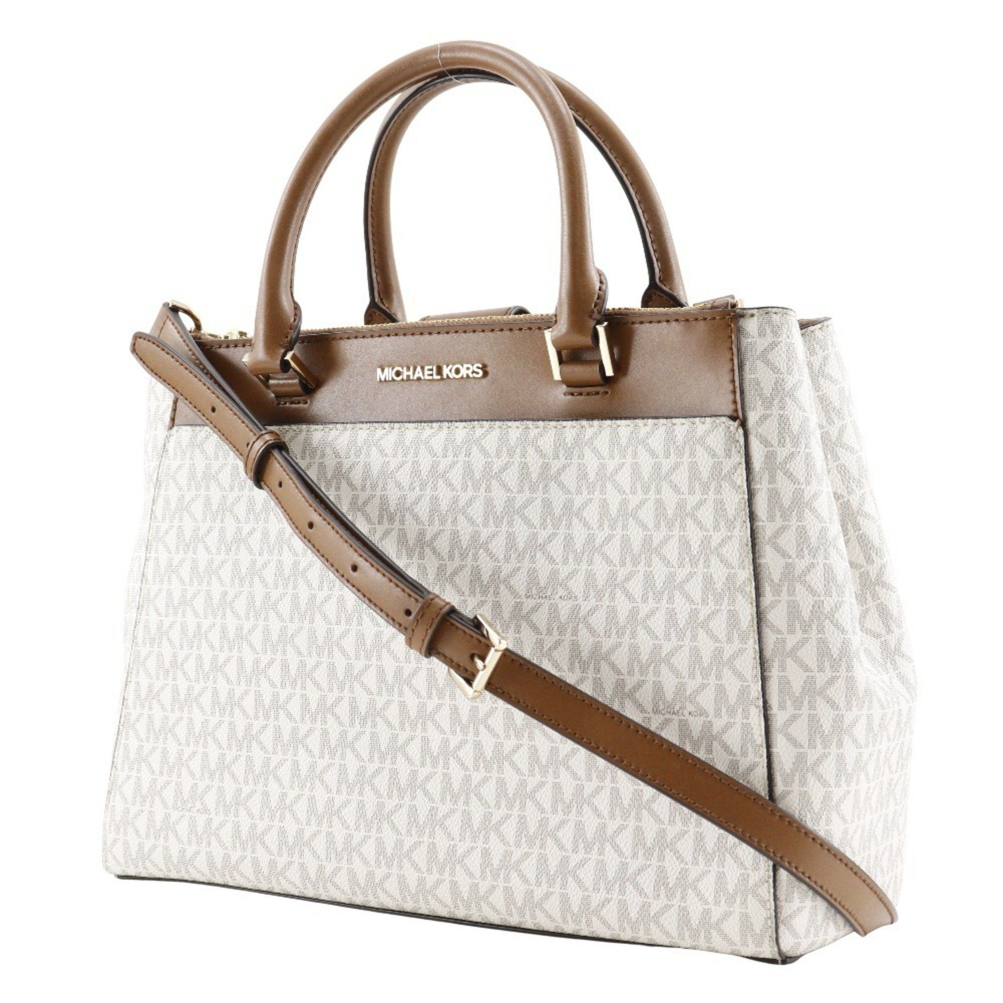 Michael Kors Michael Kors Shoulder Handbag 35T9GAKS3B PVC Off-White 2way A5 Type Women's Size ONE SIZE - 2 Thumbnail