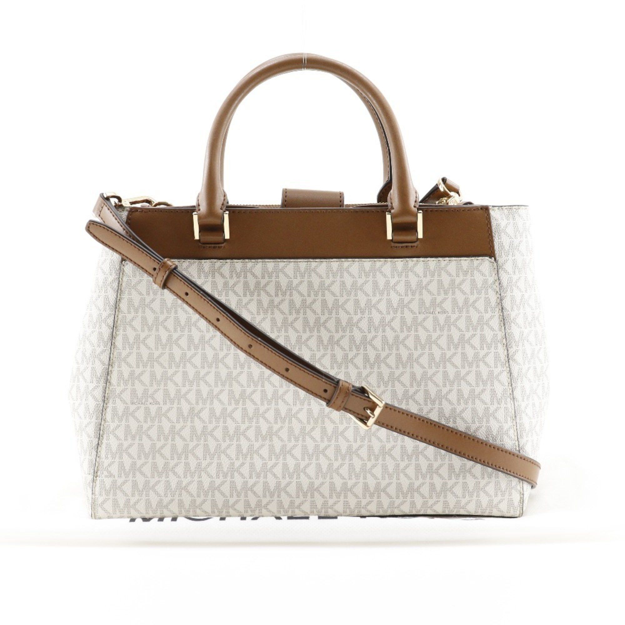 Michael Kors Michael Kors Shoulder Handbag 35T9GAKS3B PVC Off-White 2way A5 Type Women's Size ONE SIZE - 10 Thumbnail