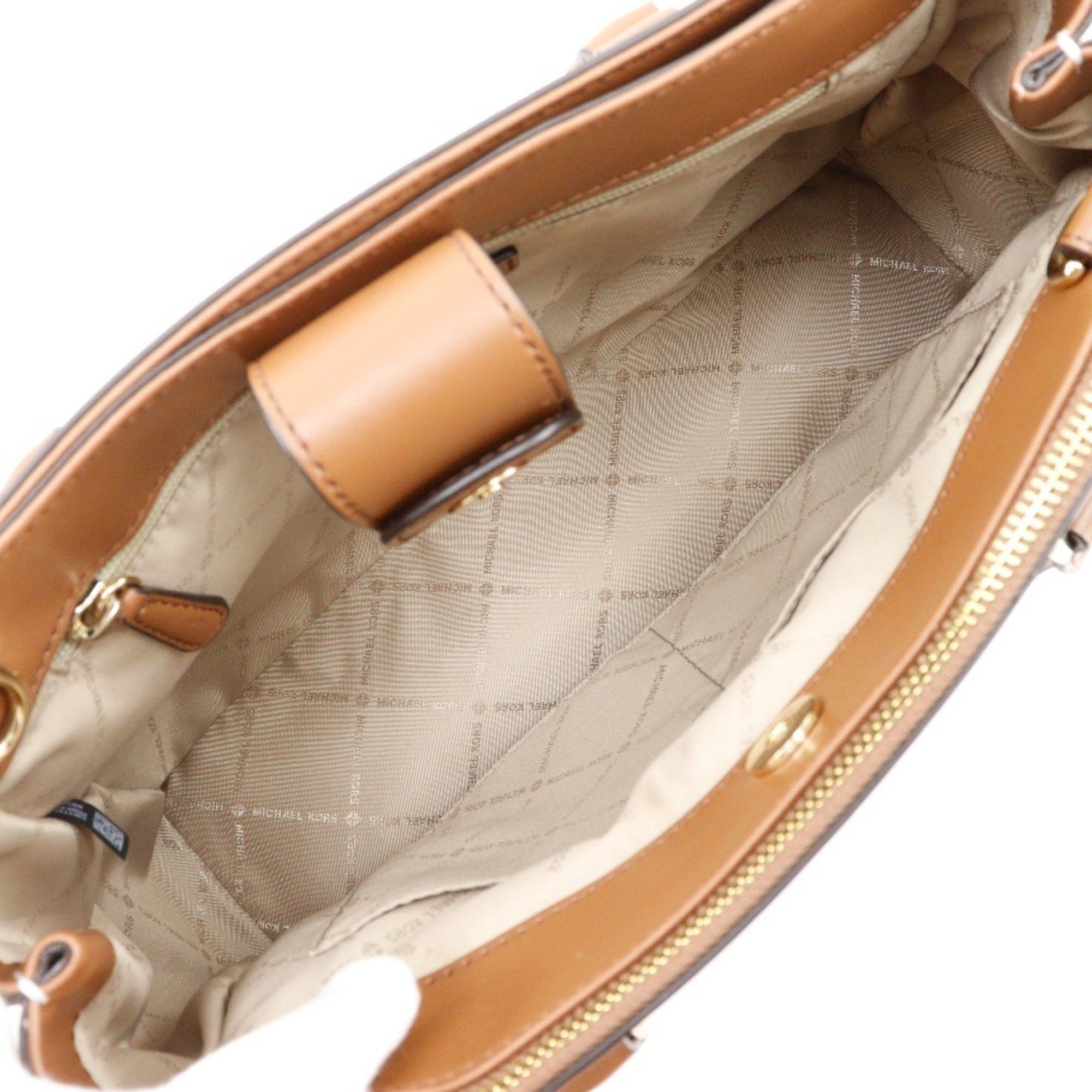 Michael Kors Michael Kors Shoulder Handbag 35T9GAKS3B PVC Off-White 2way A5 Type Women's Size ONE SIZE - 6 Thumbnail