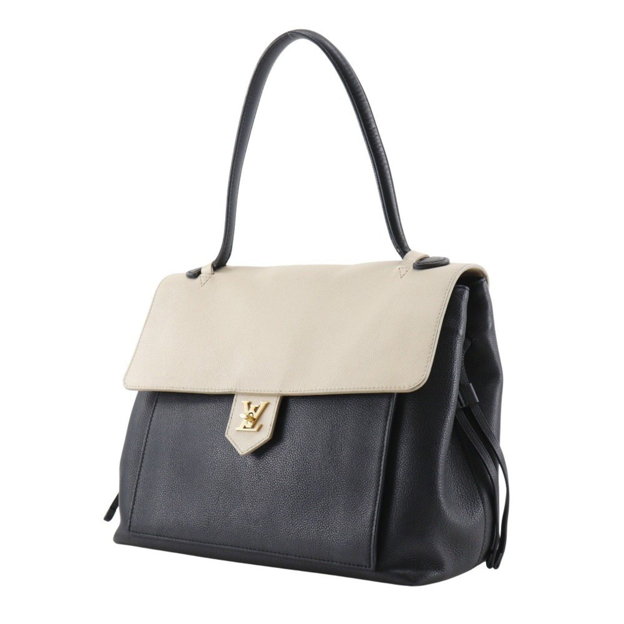 Louis Vuitton Louis Vuitton Rock Me MM Tote Bag M50191 Calf Black/Beige DU0185 Turnlock Women's Size ONE SIZE - 2 Thumbnail