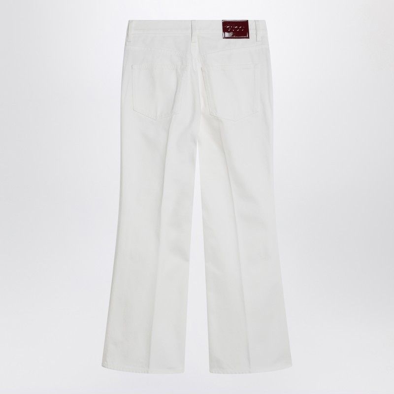 Gucci Gucci Short White Flare Trousers Size 26" / US 2 / IT 38 - 2 Thumbnail