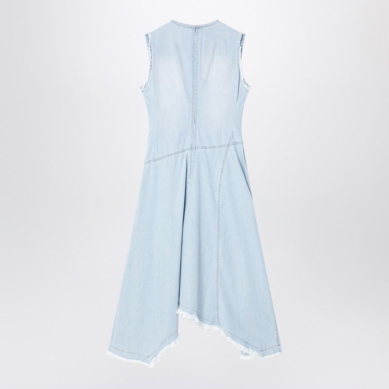 Acne Studios Acne Studios Light Blue Denim Asymmetric Dress Size S / US 4 / IT 40 - 2 Thumbnail