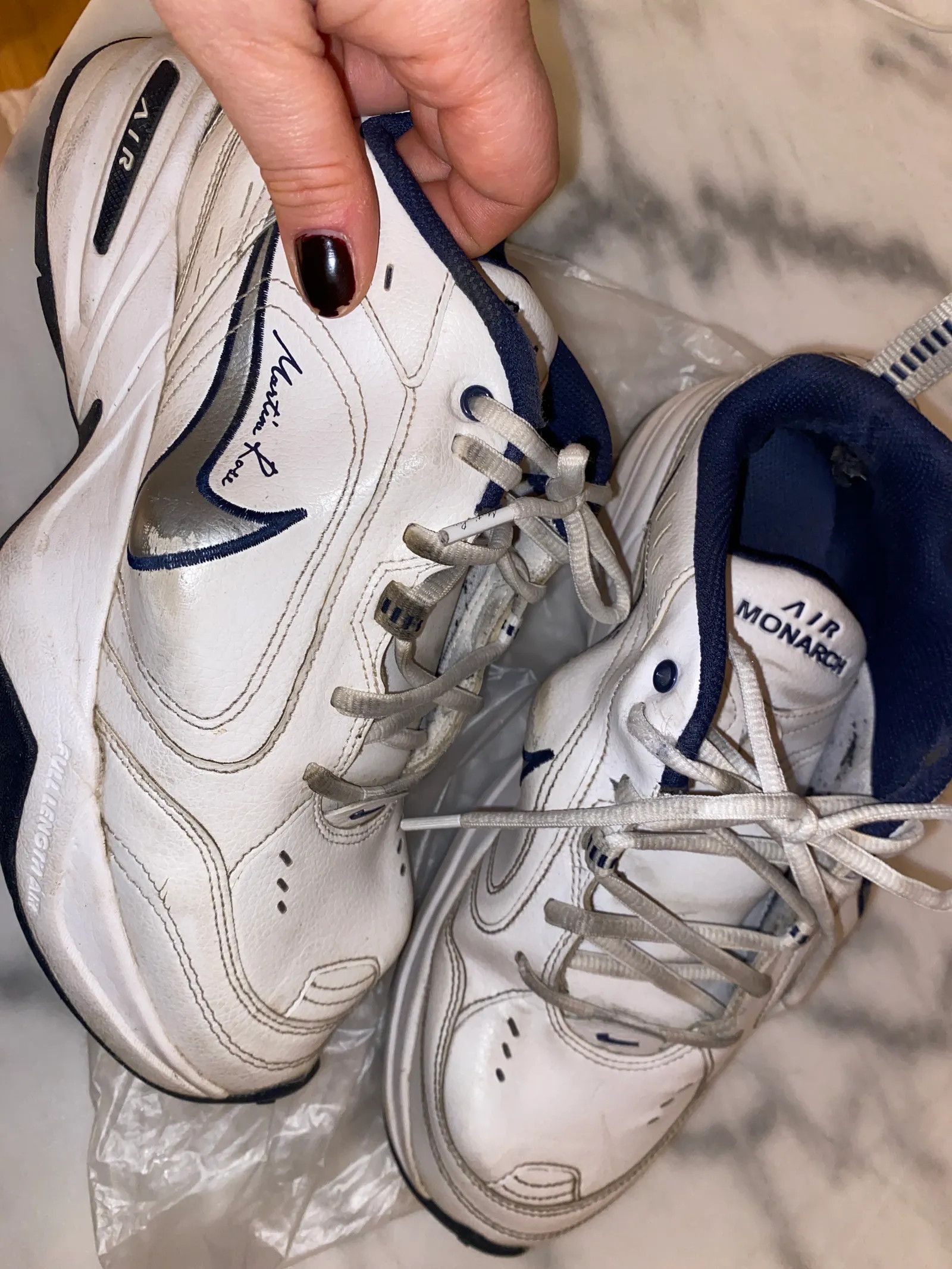 Nike Nike Martine Rose Nike Air Monarch Sneakers Size US 12 / IT 42 - 3 Thumbnail