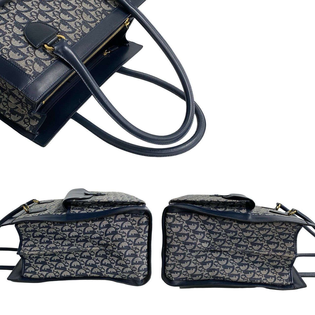 Dior Dior Tote Bag Blue Leather Size ONE SIZE - 5 Thumbnail
