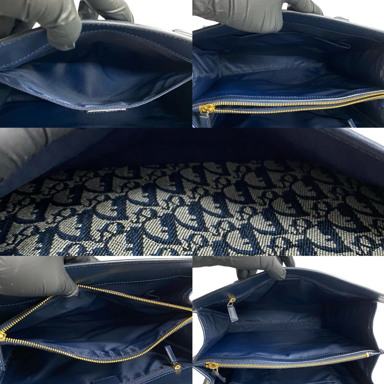 Dior Dior Tote Bag Blue Leather Size ONE SIZE - 8 Thumbnail
