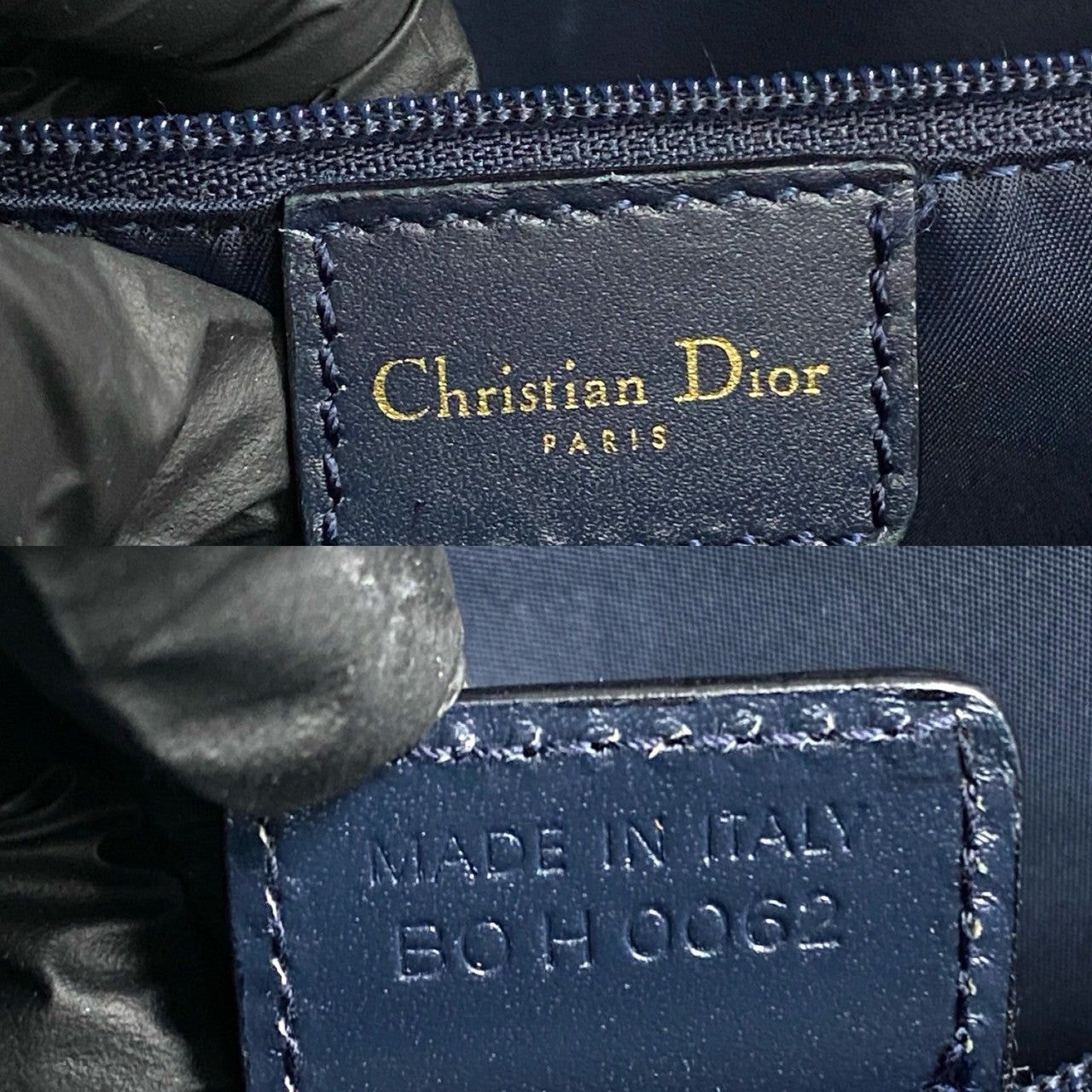 Dior Dior Tote Bag Blue Leather Size ONE SIZE - 3 Thumbnail