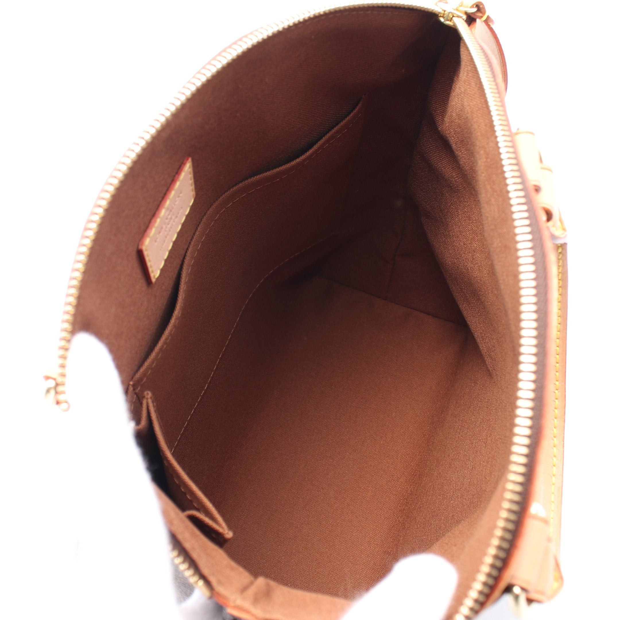 Louis Vuitton Louis Vuitton Lockit Monogram Handbag Leather Brown Size ONE SIZE - 3 Thumbnail