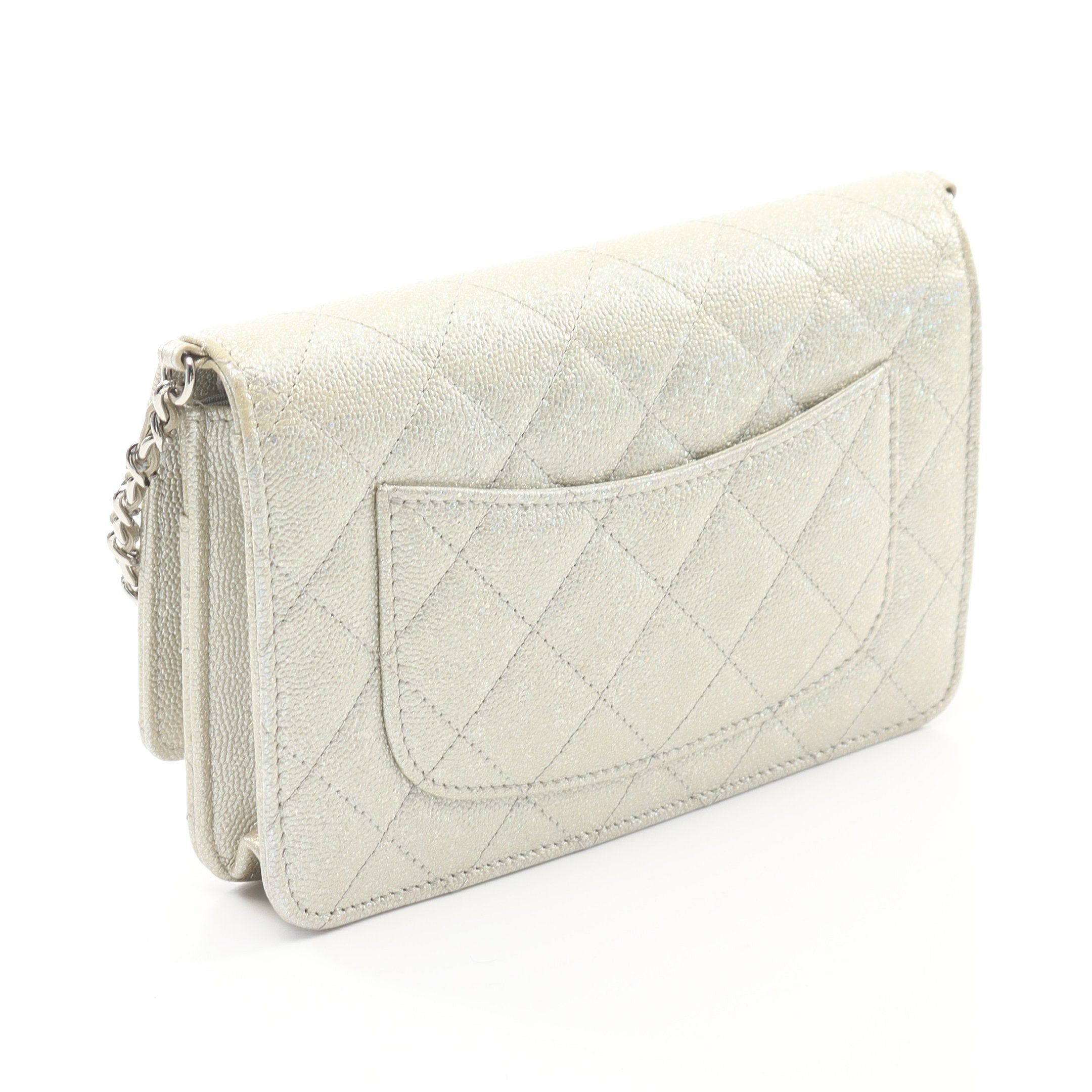 Chanel Chanel Matelasse Chain Wallet Caviar Skin Champagne Gold Silver Hardware Size ONE SIZE - 2 Thumbnail