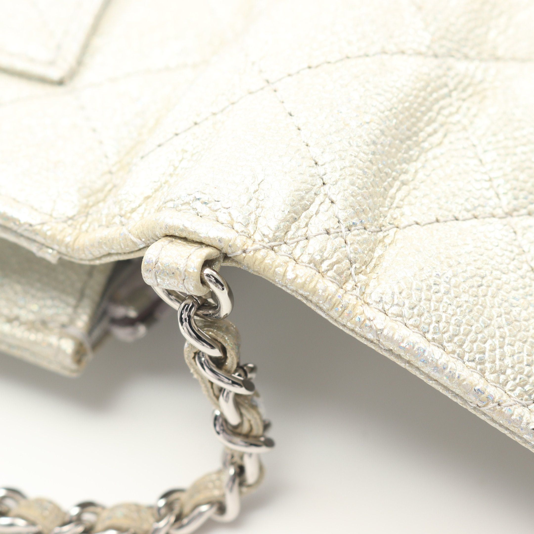 Chanel Chanel Matelasse Chain Wallet Caviar Skin Champagne Gold Silver Hardware Size ONE SIZE - 9 Thumbnail