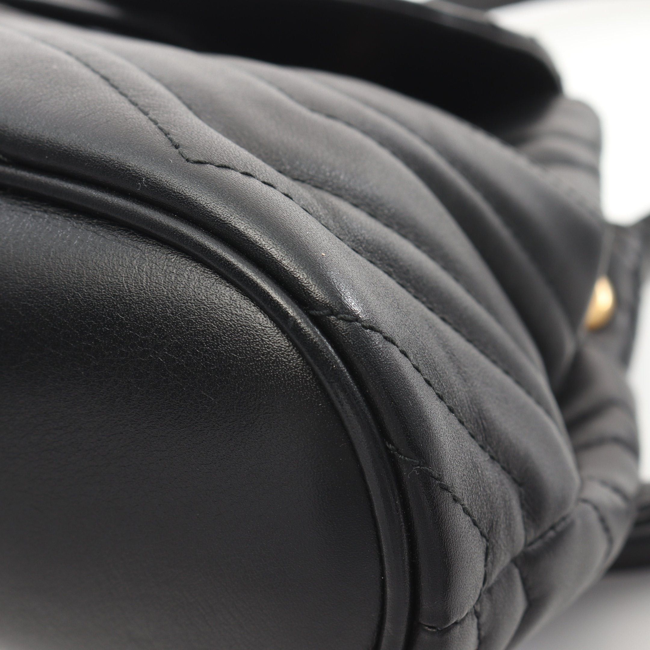 Gucci Gucci Gg Marmont Backpack Rucksack Mini Leather Black Size ONE SIZE - 8 Thumbnail