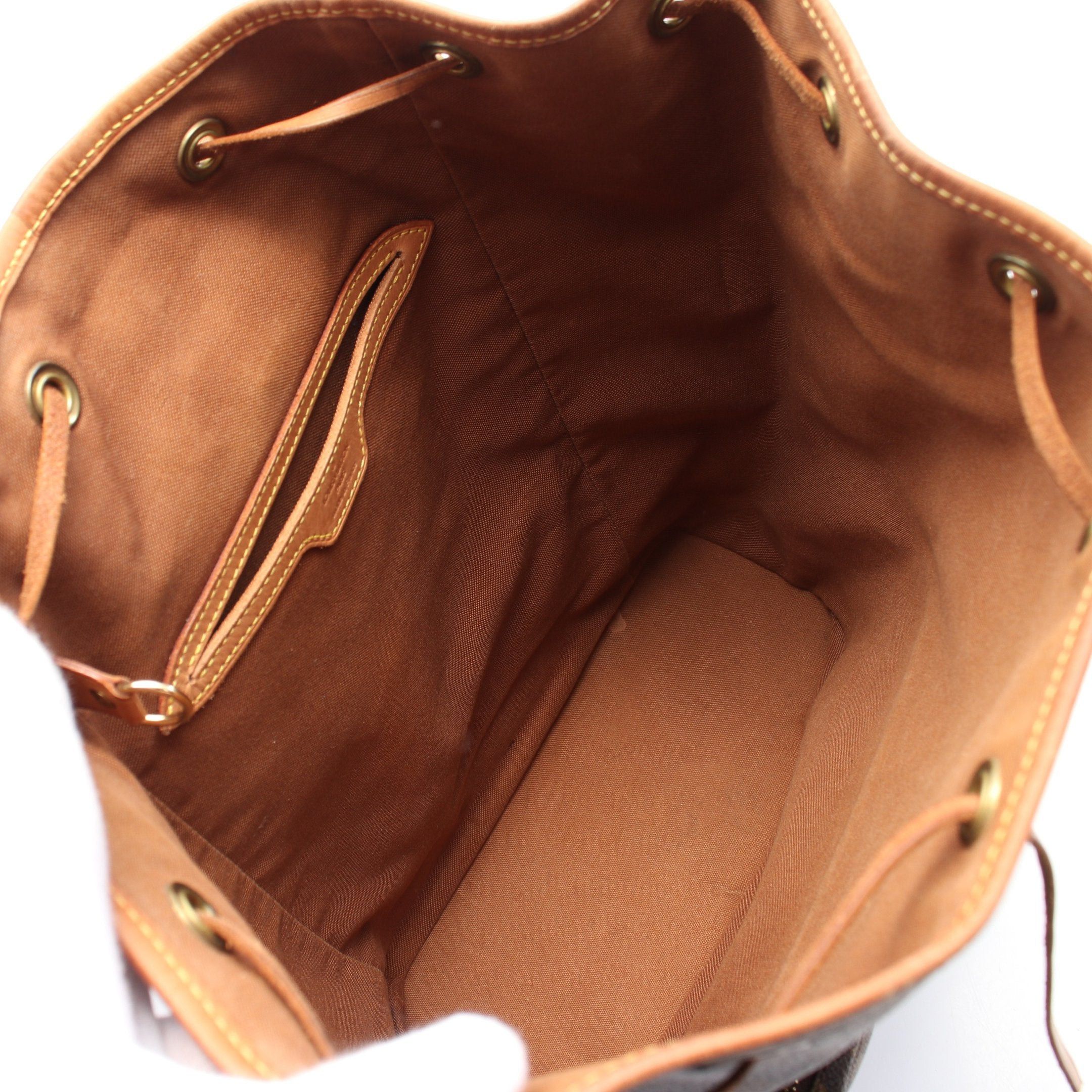 Louis Vuitton Louis Vuitton Montsouris Gm Monogram Backpack Rucksack Leather Brown Size ONE SIZE - 3 Thumbnail