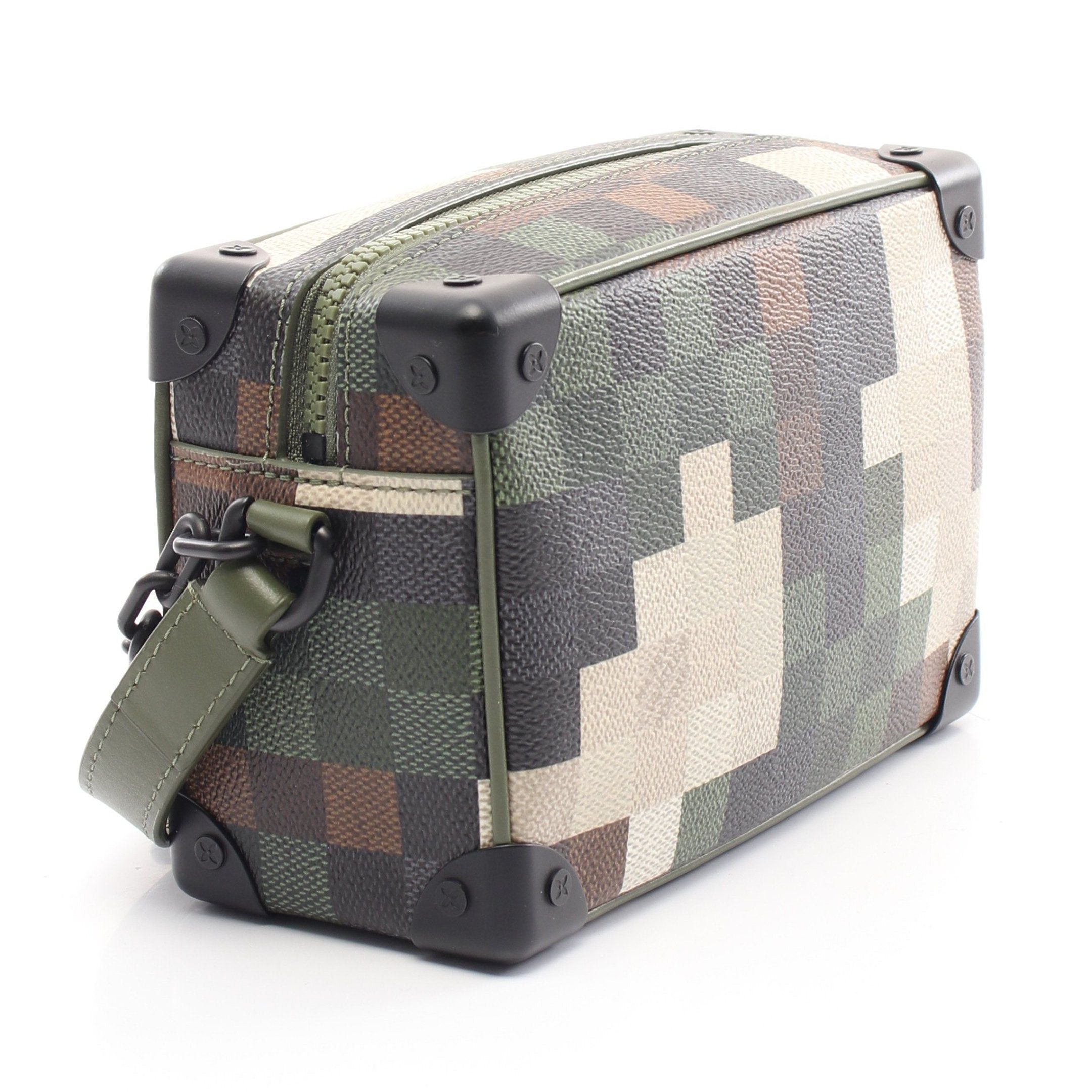 Louis Vuitton Louis Vuitton Mini Soft Trunk Damouflage Chain Shoulder Bag Leather Green Multicolor Size ONE SIZE - 2 Thumbnail