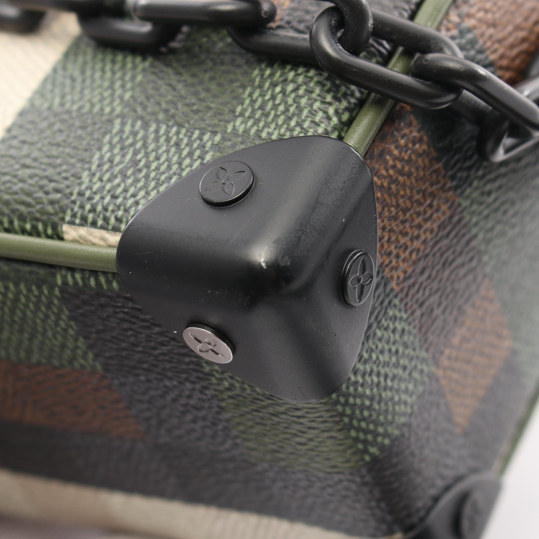 Louis Vuitton Louis Vuitton Mini Soft Trunk Damouflage Chain Shoulder Bag Leather Green Multicolor Size ONE SIZE - 6 Thumbnail