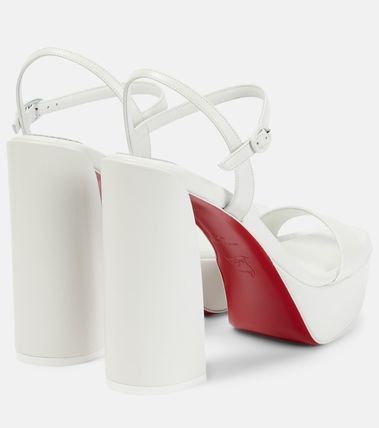 Christian Louboutin Movida Jane 130mm White Size US 8.5 / IT 38.5 - 4 Thumbnail