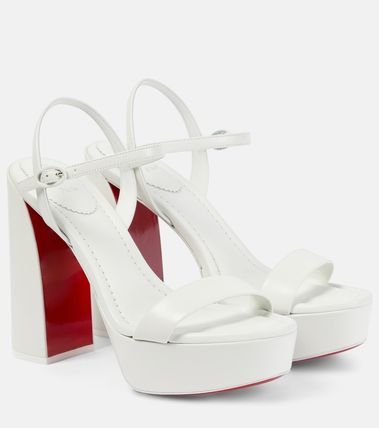 Christian Louboutin Movida Jane 130mm White Size US 11 / IT 41 - 3 Thumbnail