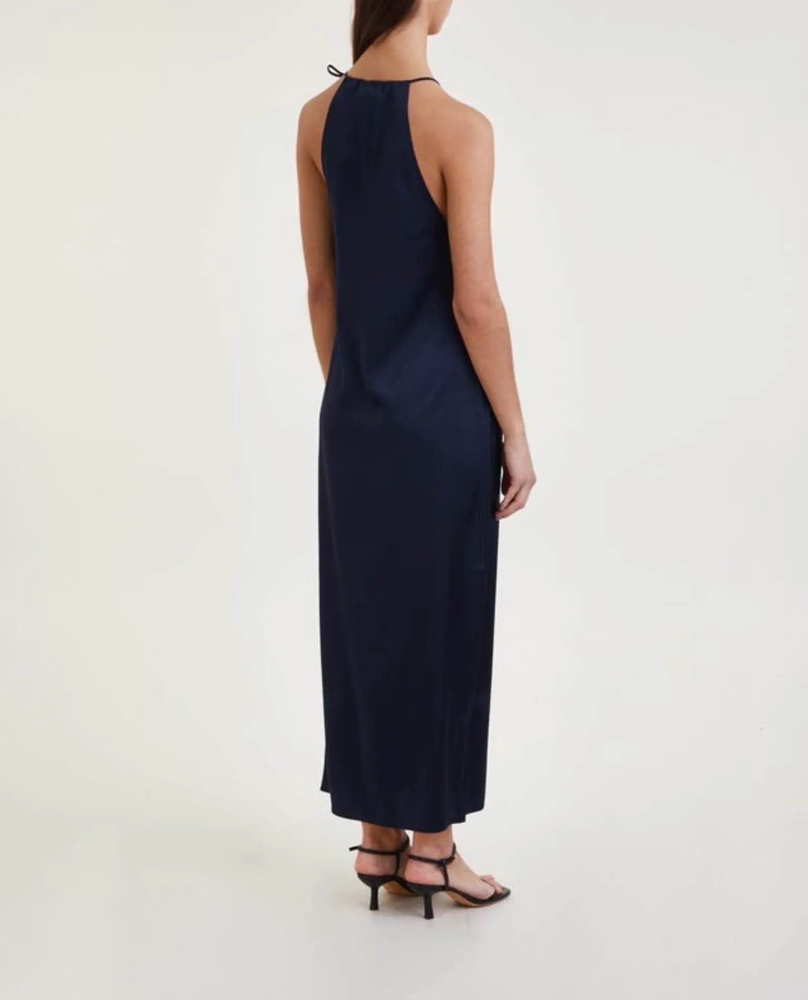 Filippa K Filippa K Gathered Neck Satin Dress Dress Size XS / US 0-2 / IT 36-38 - 5 Thumbnail