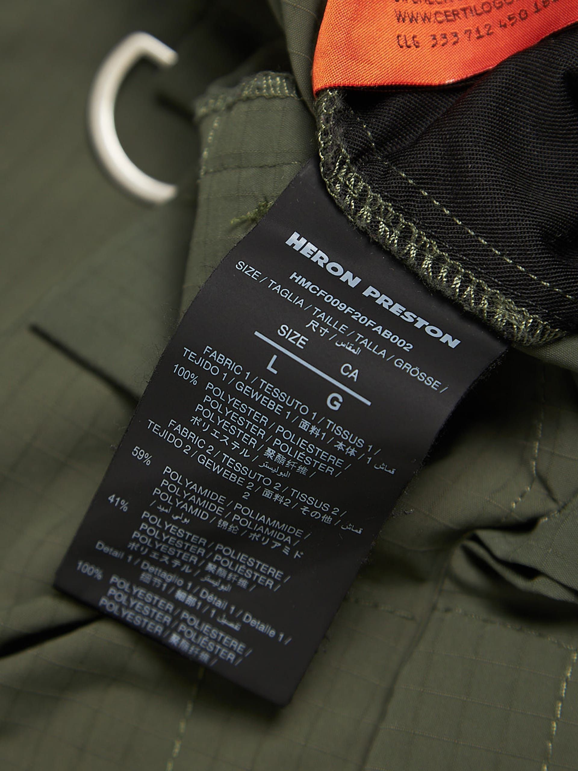 Heron Preston Khaki Patched Ripstop Wide Polyester Cargo Pants Size US 34 / EU 50 - 4 Thumbnail