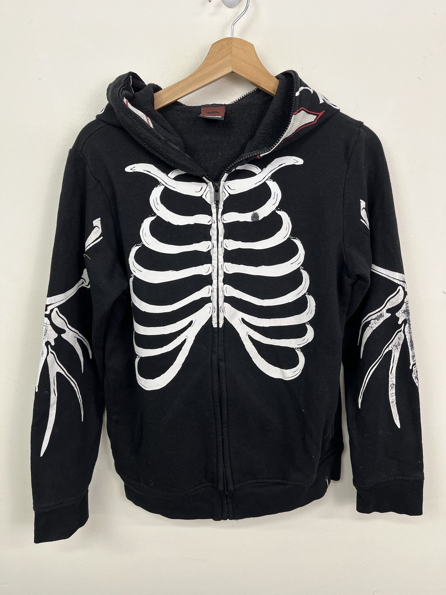 Hawk Vintage Y2K Hawk Skeleton Full Zip Face Mask Hoodie Size S Size US S / EU 44-46 / 1 - 2 Thumbnail