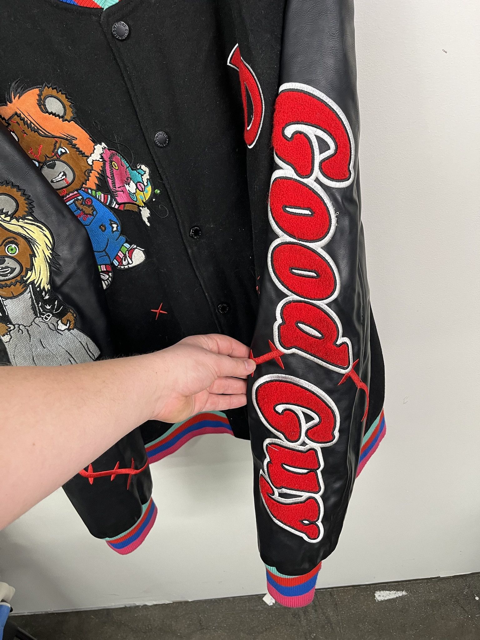 Other Vintage Varsity Jacket Frost Originals Chuckey Care Bear Varsity Jacket Size 4XB Size US XXL / EU 58 / 5 - 3 Thumbnail