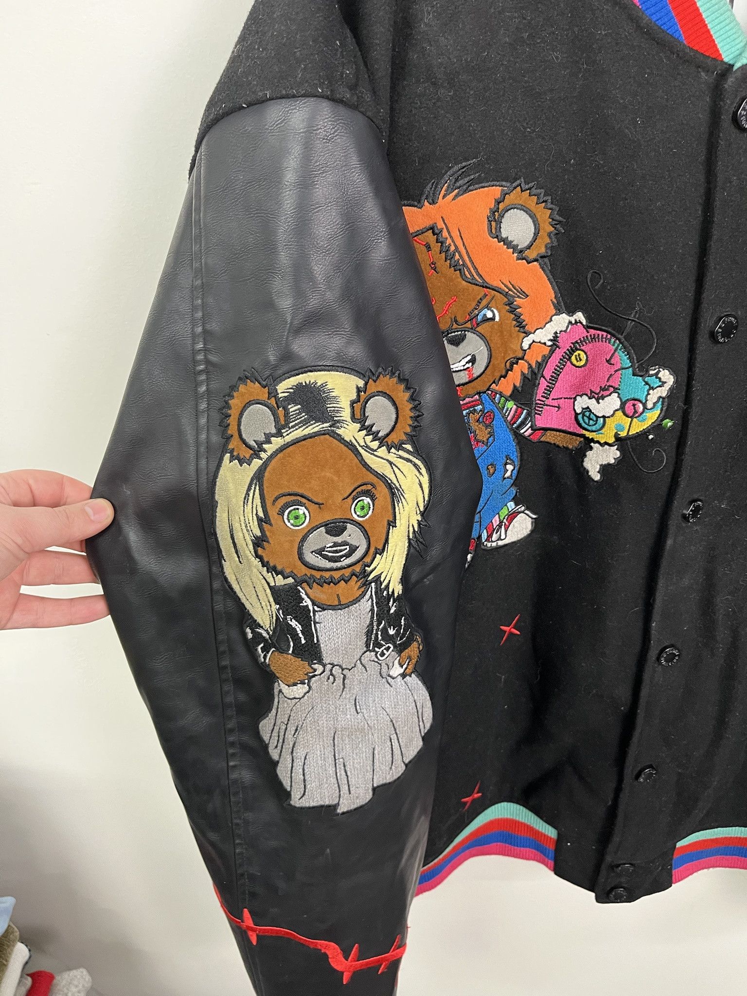 Other Vintage Varsity Jacket Frost Originals Chuckey Care Bear Varsity Jacket Size 4XB Size US XXL / EU 58 / 5 - 2 Thumbnail
