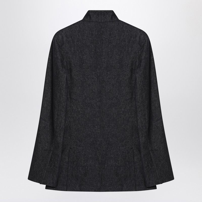 Max Mara Max Mara Midnight Blue Jacket In Cotton Denim Effect Size M / US 6-8 / IT 42-44 - 2 Thumbnail