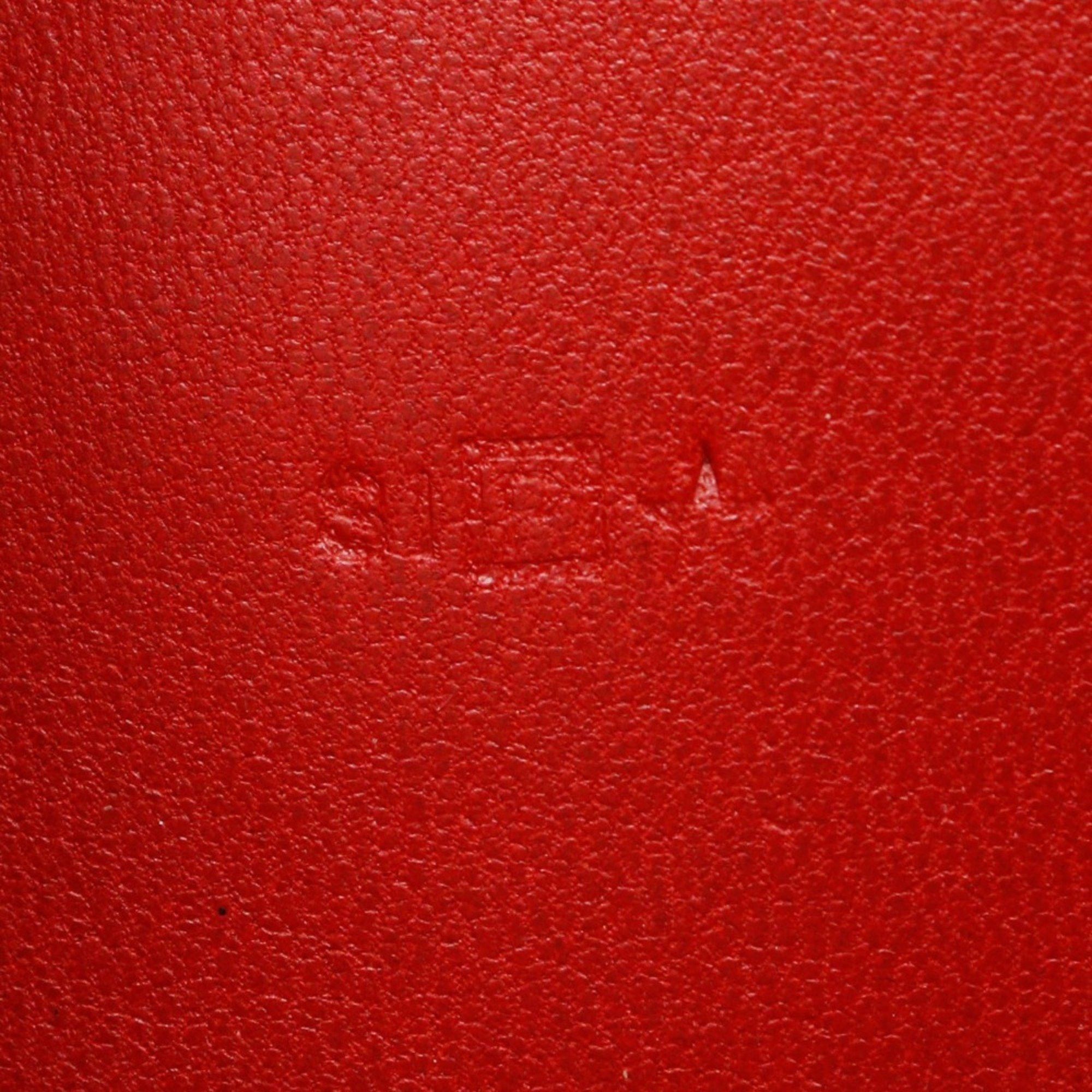 Hermes Hermes Dogon GM Long Wallet Taurillon Clemence 2014 Red □R Belt Clasp Ladies Size ONE SIZE - 15 Thumbnail