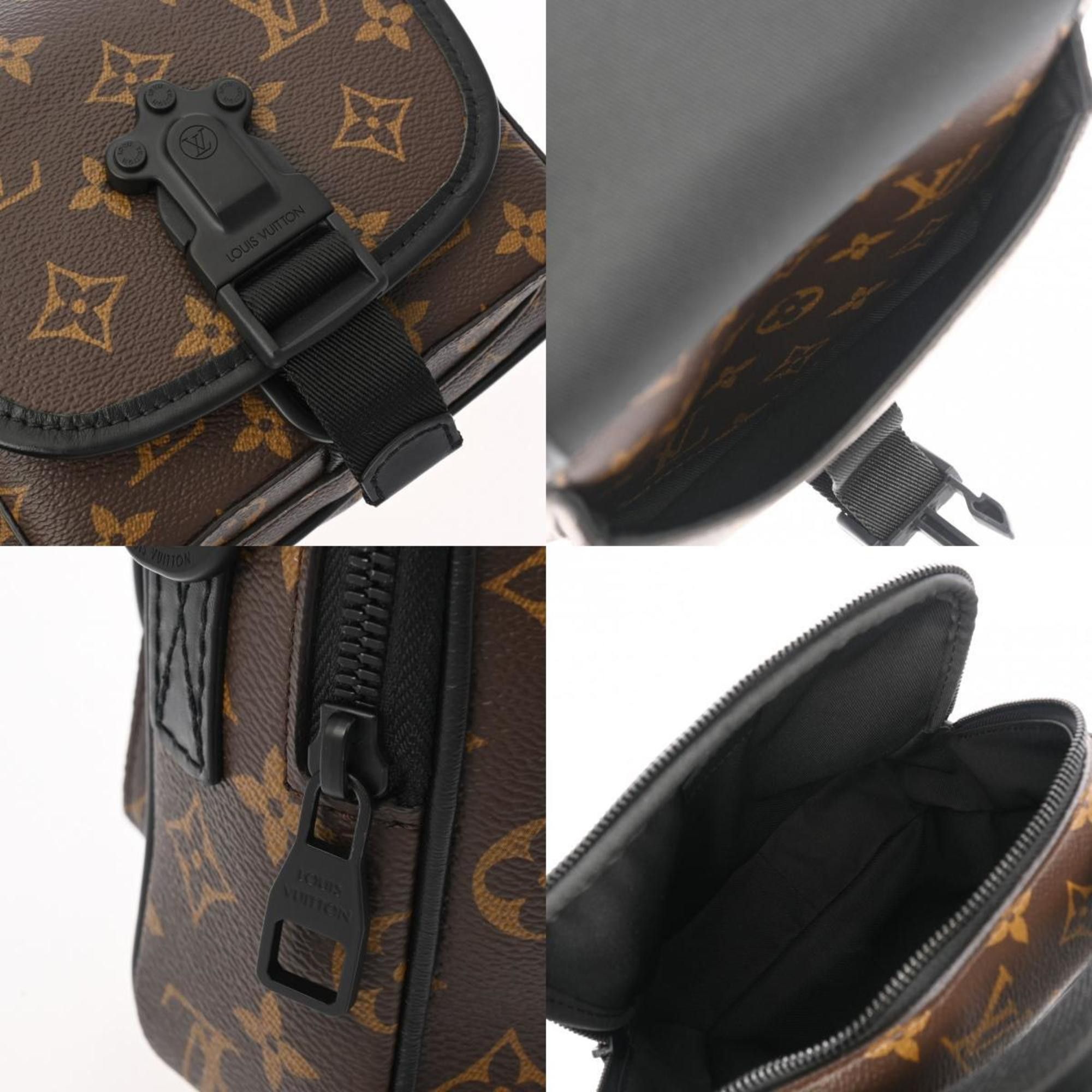 Louis Vuitton Louis Vuitton Monogram Macassar Quest Brown M46973 Men's Canvas/Leather Shoulder Bag Size ONE SIZE - 10 Thumbnail