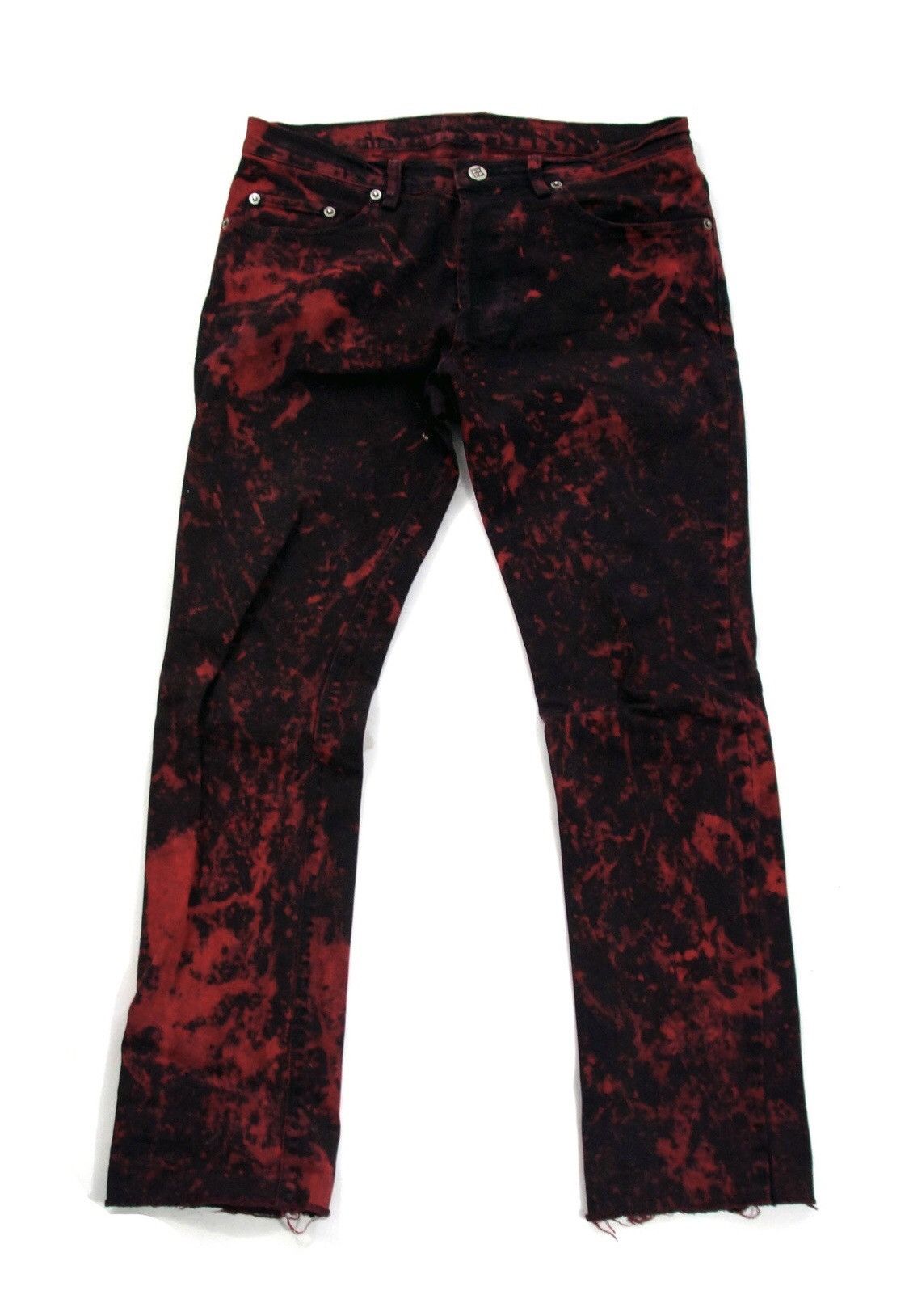 Ksubi Red / Blue Dyed Distressed Jeans Size US 32 / EU 48 - 1 Thumbnail