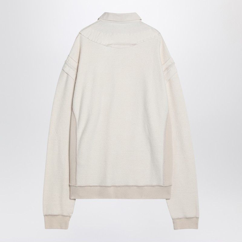 Maison Margiela Maison Margiela Distressed-Effect Ecru Sweatshirt Size US L / EU 52-54 / 3 - 2 Thumbnail