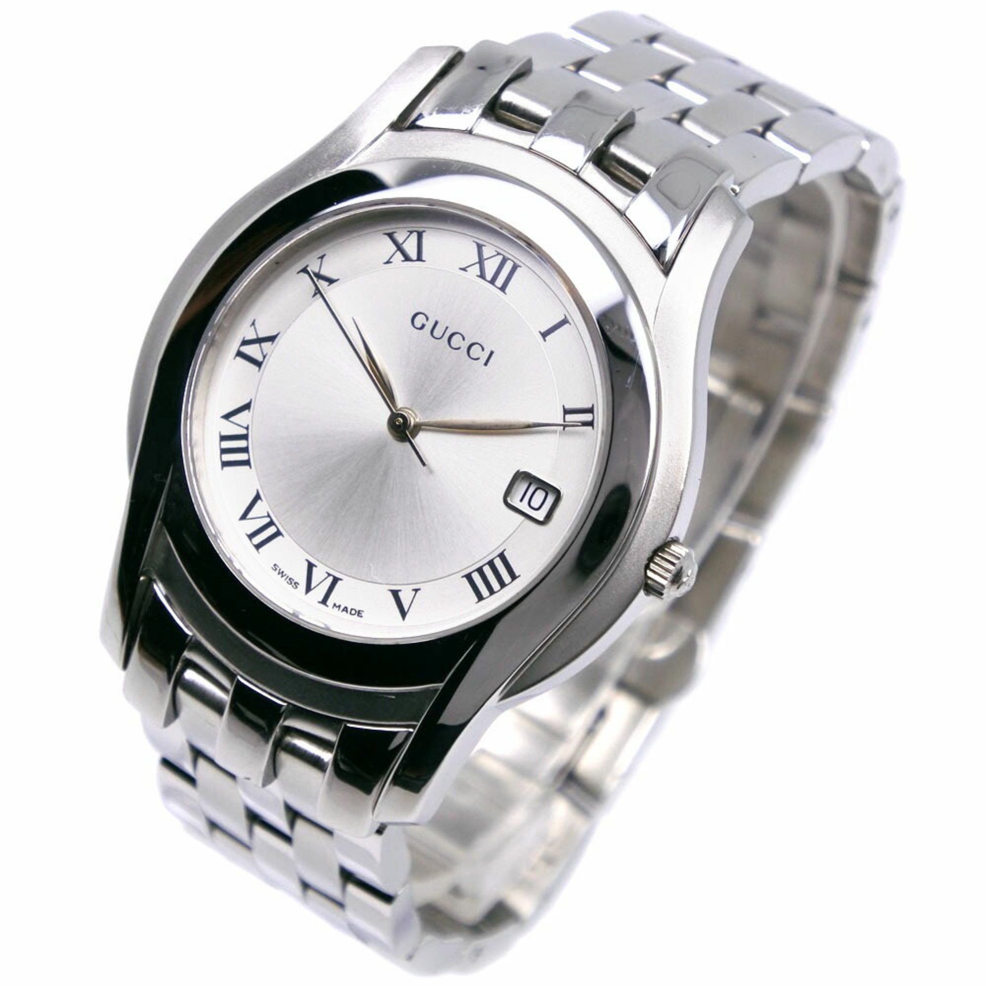 Gucci Gucci G-Class Watch 5500M Stainless Steel Quartz Analog Display Silver Dial G Class Men's Size ONE SIZE - 2 Thumbnail