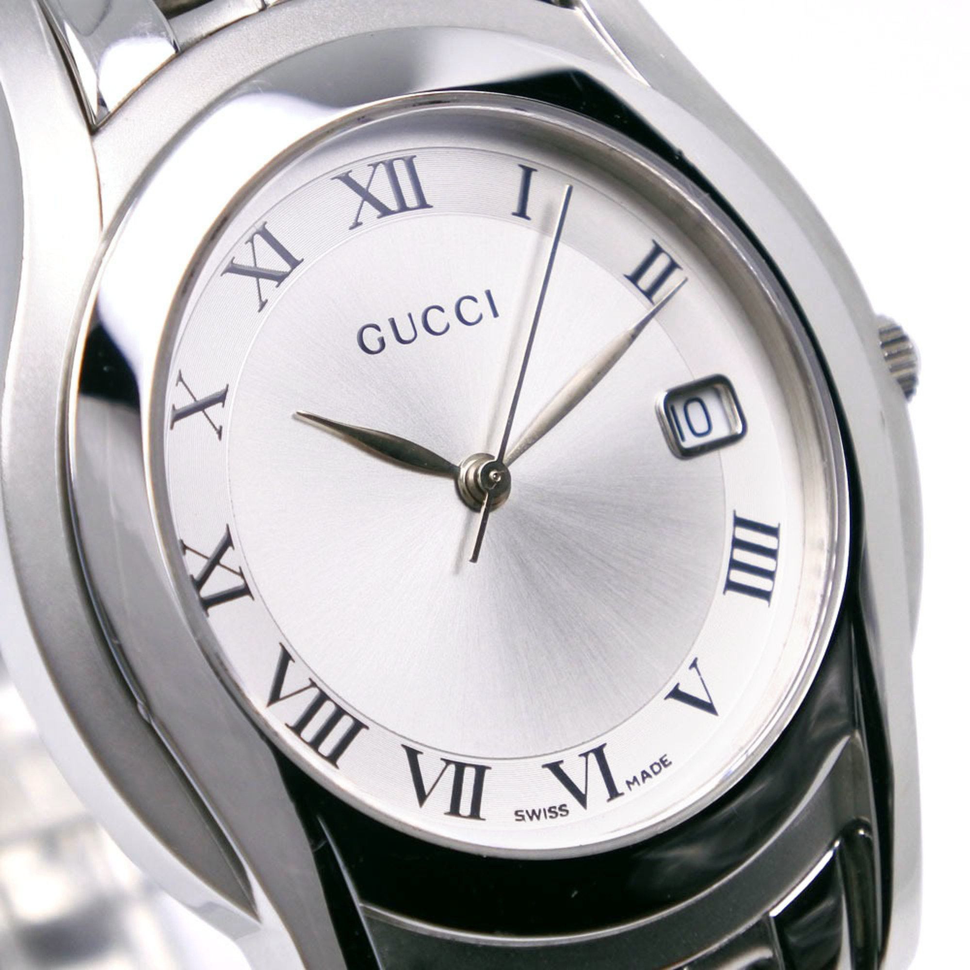 Gucci Gucci G-Class Watch 5500M Stainless Steel Quartz Analog Display Silver Dial G Class Men's Size ONE SIZE - 3 Thumbnail