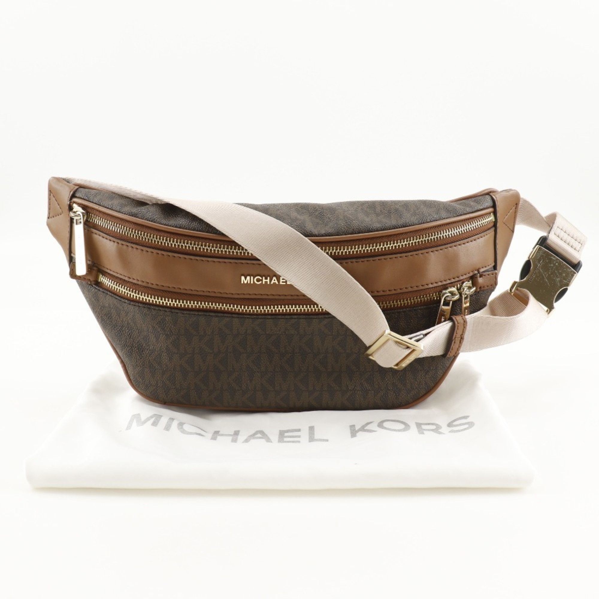 Michael Kors Michael Kors body bag, waist PVC, brown, unisex Size ONE SIZE - 13 Thumbnail