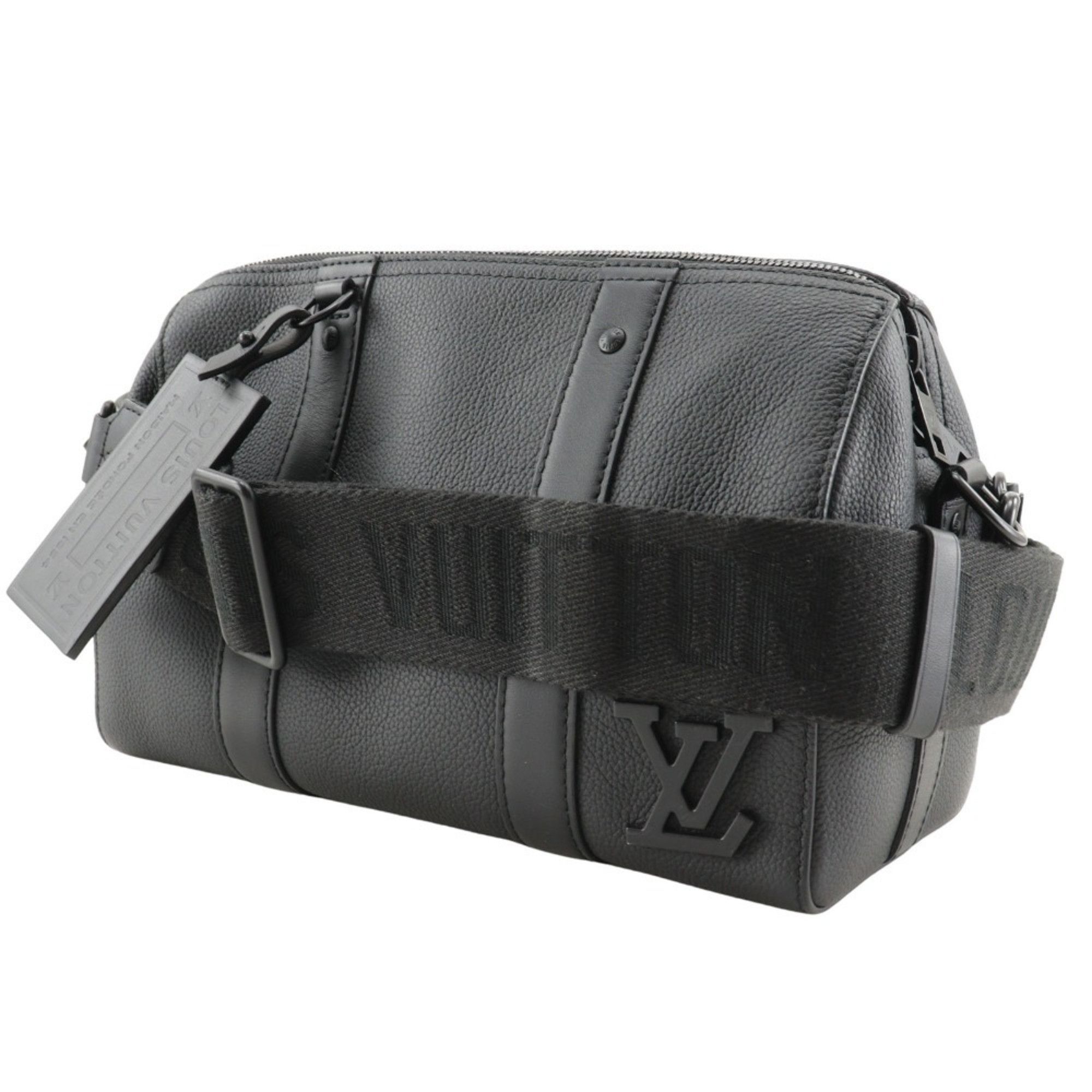 Louis Vuitton LOUIS VUITTON City Keepall Shoulder Bag LV Aerogram Mini Boston M59255 Calf Noir Black Double Men's Size ONE SIZE - 2 Thumbnail