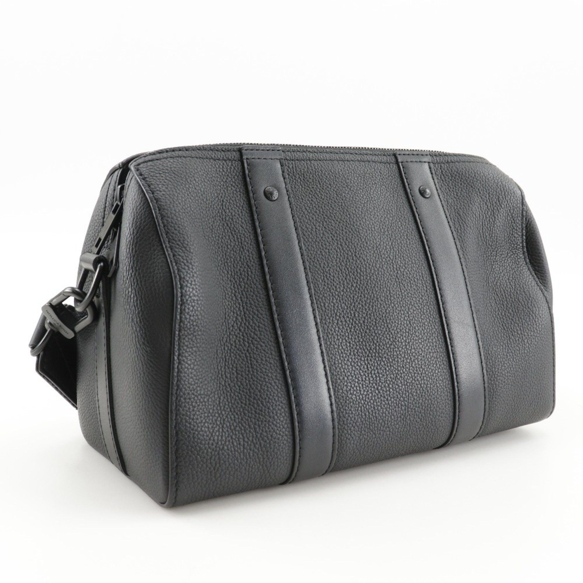 Louis Vuitton LOUIS VUITTON City Keepall Shoulder Bag LV Aerogram Mini Boston M59255 Calf Noir Black Double Men's Size ONE SIZE - 3 Thumbnail