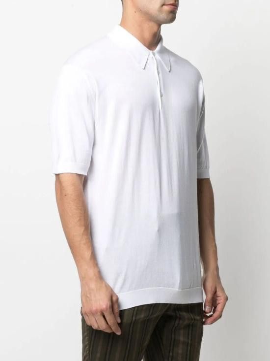 John Smedley JOHN SMEDLEY Men Polo Shirts ISIS WHITE Size US XXL / EU 58 / 5 - 2 Thumbnail