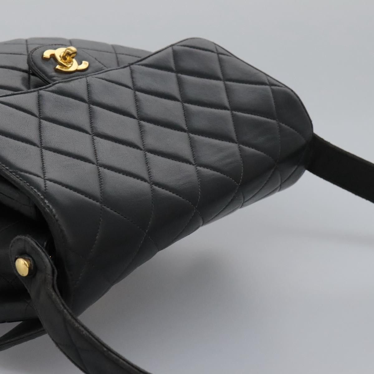 Chanel Classic Flap Black Leather Shoulder Bag (Pre-Owned) Size ONE SIZE - 5 Thumbnail