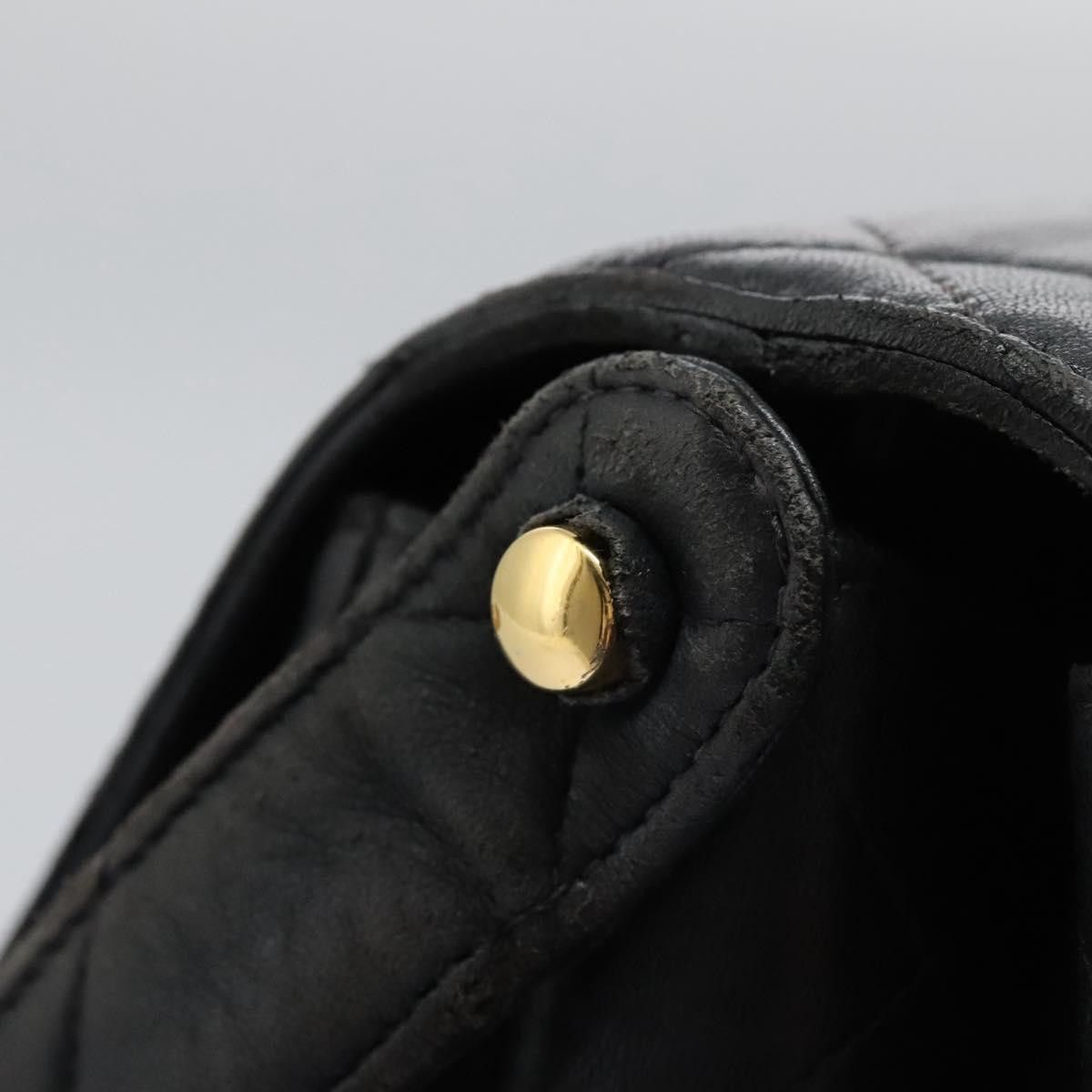 Chanel Classic Flap Black Leather Shoulder Bag (Pre-Owned) Size ONE SIZE - 13 Thumbnail