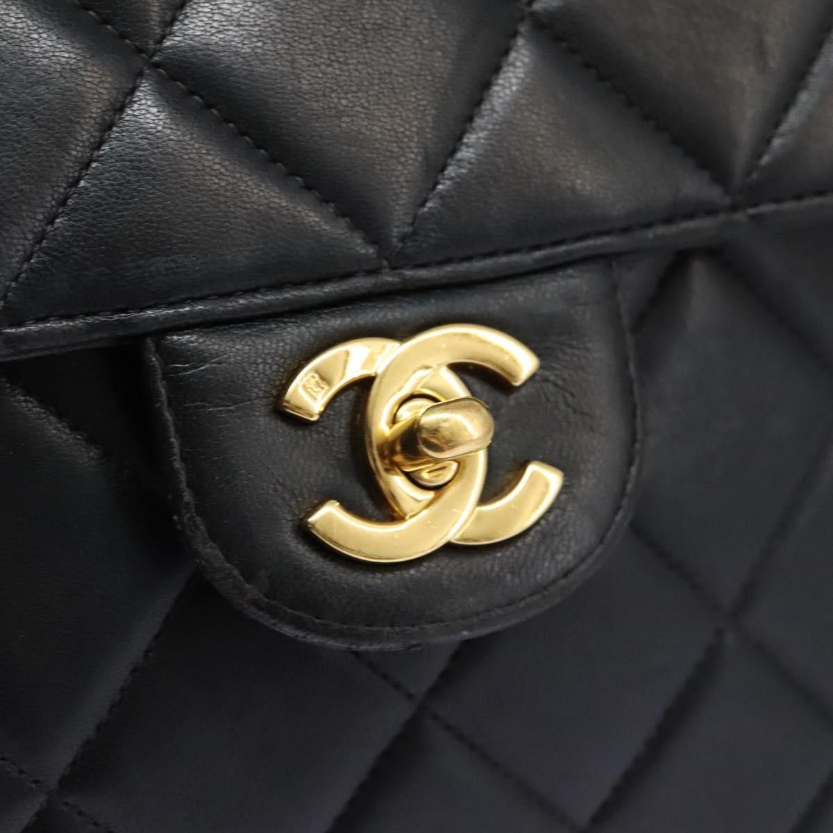 Chanel Classic Flap Black Leather Shoulder Bag (Pre-Owned) Size ONE SIZE - 14 Thumbnail